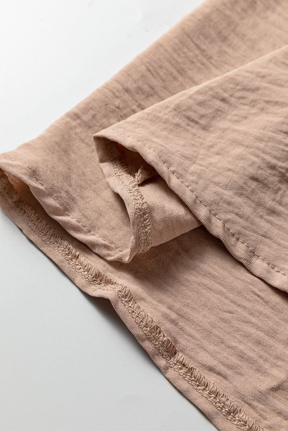 Smoke Gray Deep V Neck Bubble Sleeve Smocked Mini Dress-TOPS / DRESSES-[Adult]-[Female]-2022 Online Blue Zone Planet