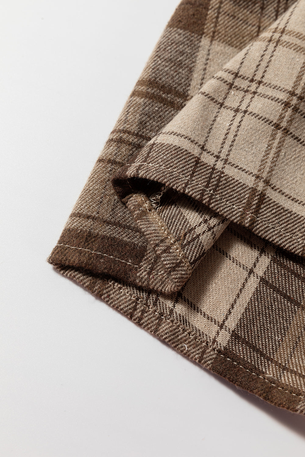 Blue Zone Planet | Beige Plaid Patchwork High Waist Sweatshirt Mini Dress-TOPS / DRESSES-[Adult]-[Female]-2022 Online Blue Zone Planet