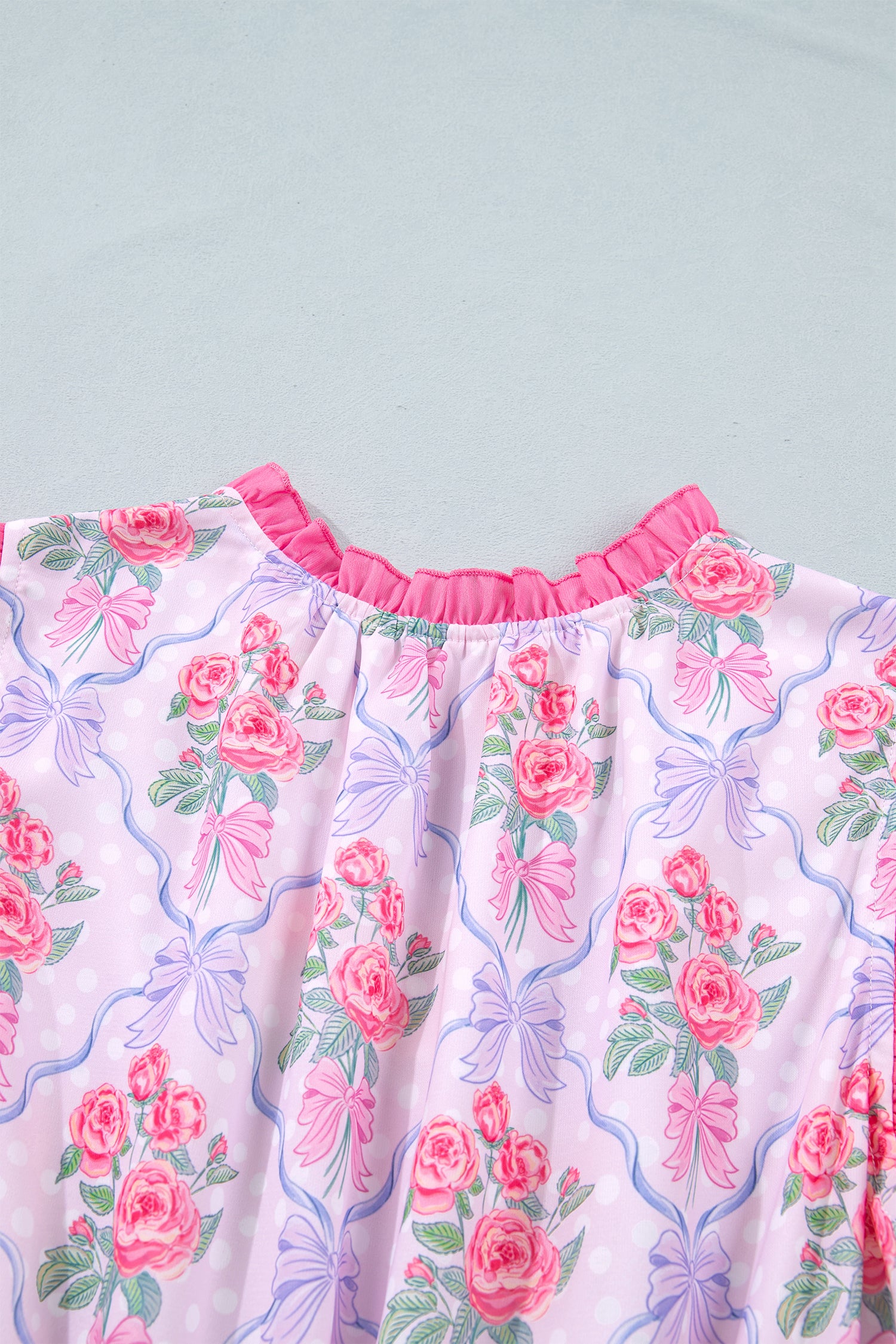 Purple Tiered Ruffles Sleeveless Summer Floral Dress-Dresses/Floral Dresses-[Adult]-[Female]-2022 Online Blue Zone Planet