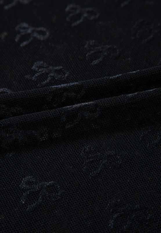 Blue Zone Planet | Bow Round Neck Long Sleeve Top-TOPS / DRESSES-[Adult]-[Female]-2022 Online Blue Zone Planet