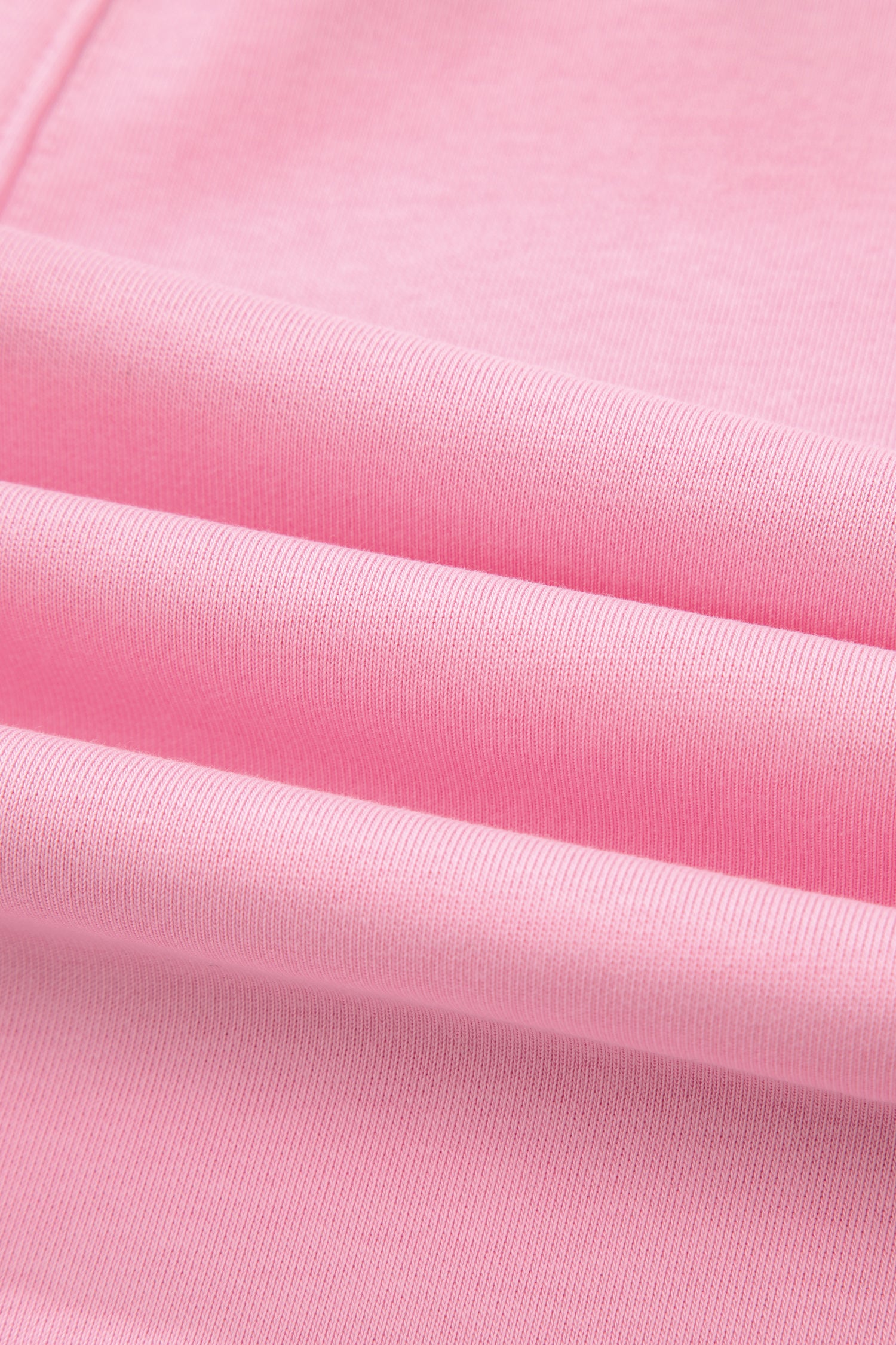 Pink Solid Color Raw Edge Half Sleeve Pocketed Loose Romper-Bottoms/Jumpsuits & Rompers-[Adult]-[Female]-2022 Online Blue Zone Planet