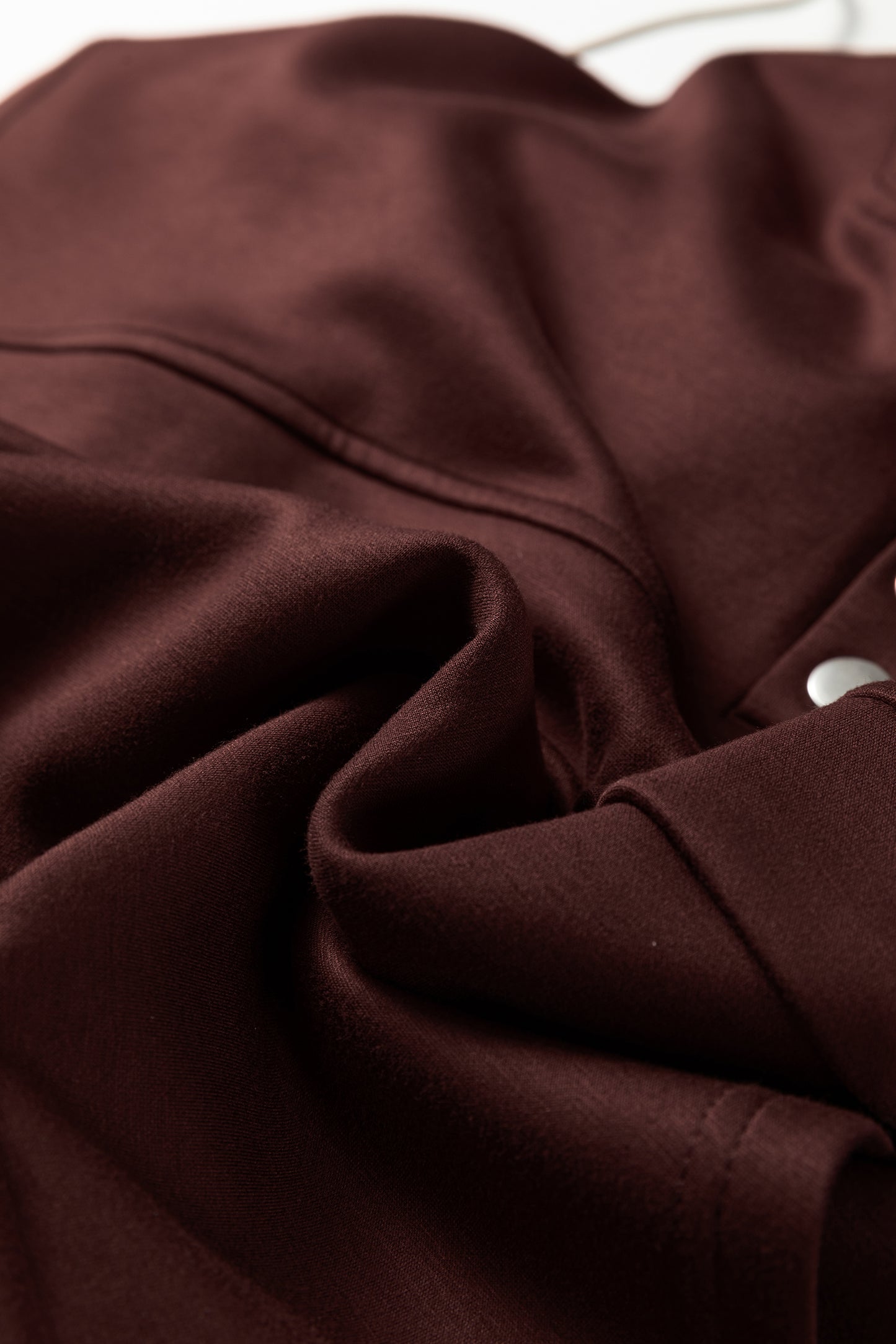 Chicory Coffee Button Drawstring Cropped Hoodie Jogger 2pcs Set-Tops / Dresses-[Adult]-[Female]-2022 Online Blue Zone Planet