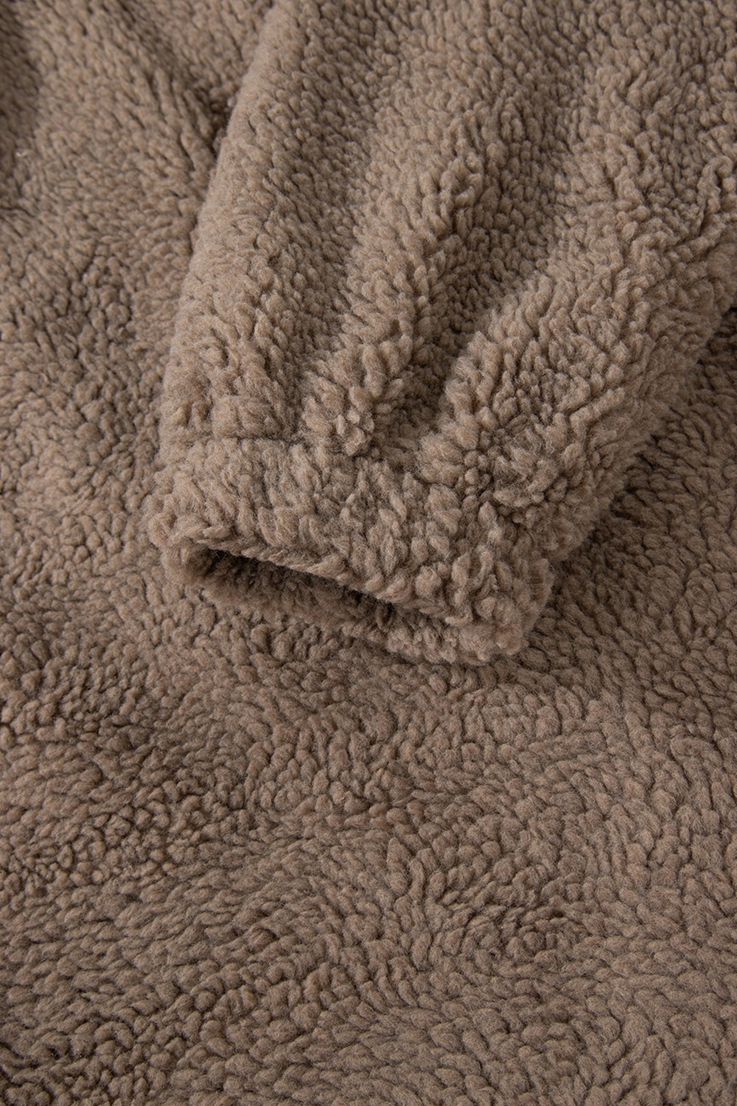 Brown Sherpa Leopard Print Flap Pocket Collared Button Up Jacket-Outerwear/Jackets-[Adult]-[Female]-2022 Online Blue Zone Planet