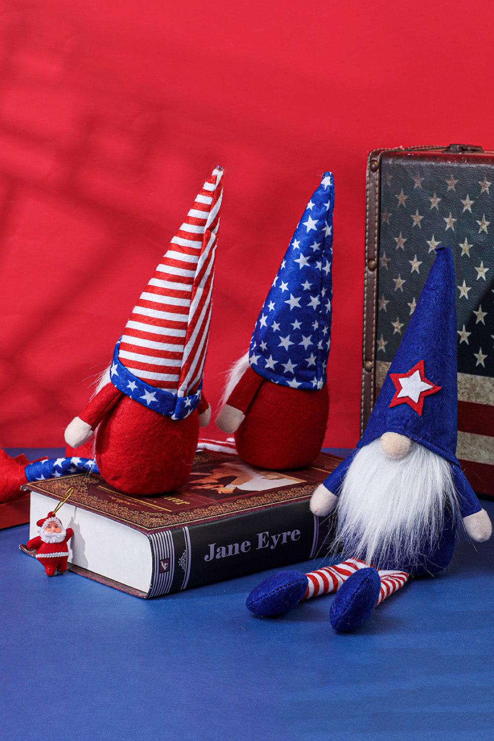 3-Piece Independence Day Pointed Hat Gnomes BLUE ZONE PLANET