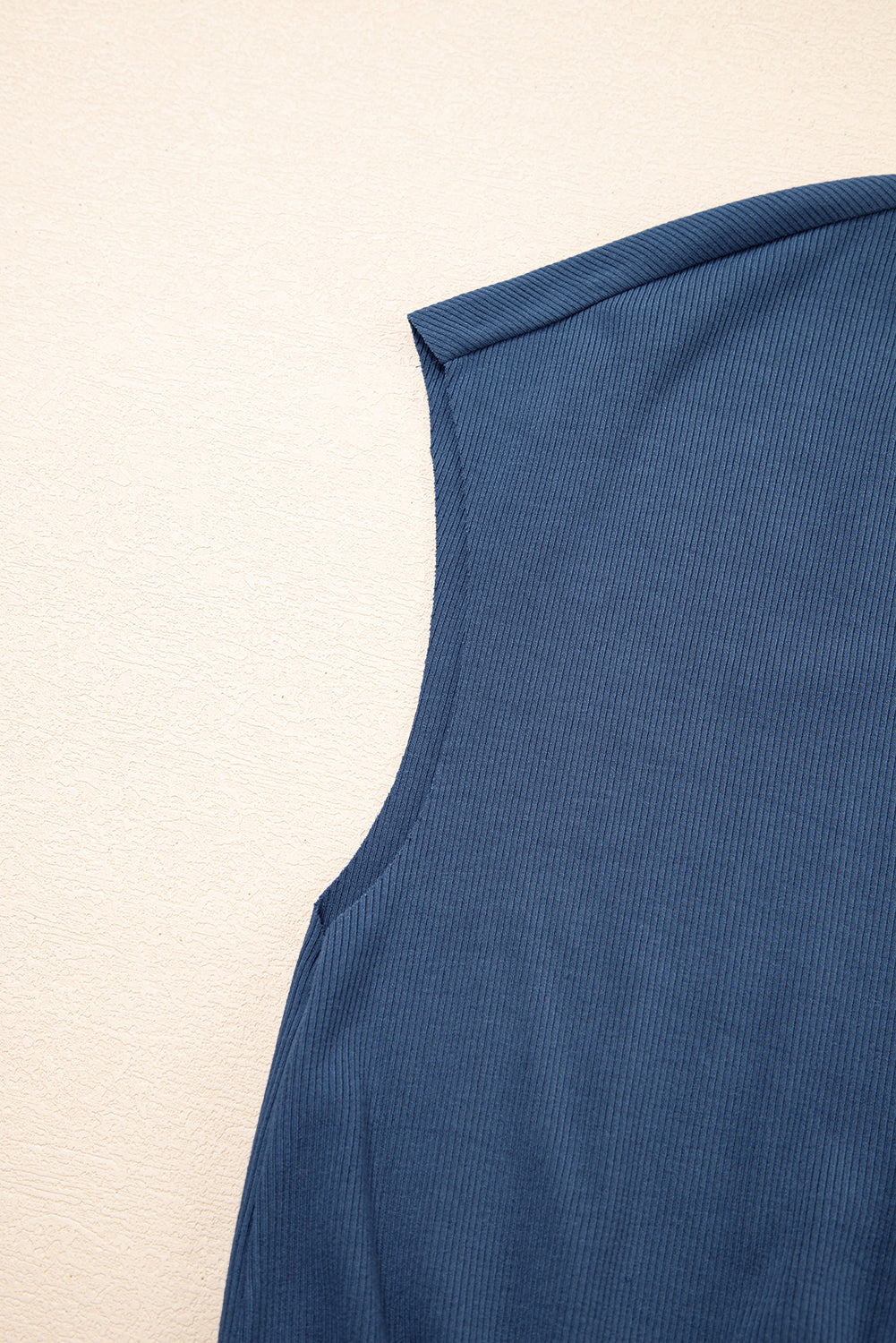 Ashleigh Blue Knit Open Back Cap Sleeve Drawstring Romper-Bottoms/Jumpsuits & Rompers-[Adult]-[Female]-2022 Online Blue Zone Planet
