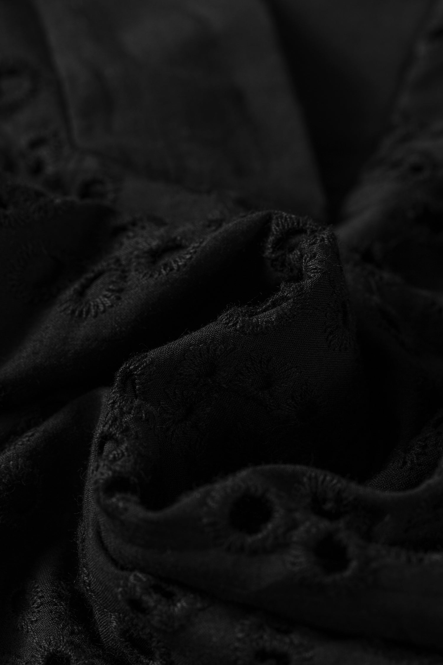 Dark Blue Solid Color Eyelet Embroidered T Shirt Mini Dress-TOPS / DRESSES-[Adult]-[Female]-2022 Online Blue Zone Planet