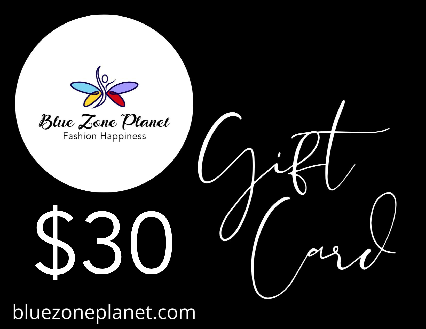Blue Zone Planet Gift Card Blue Zone Planet