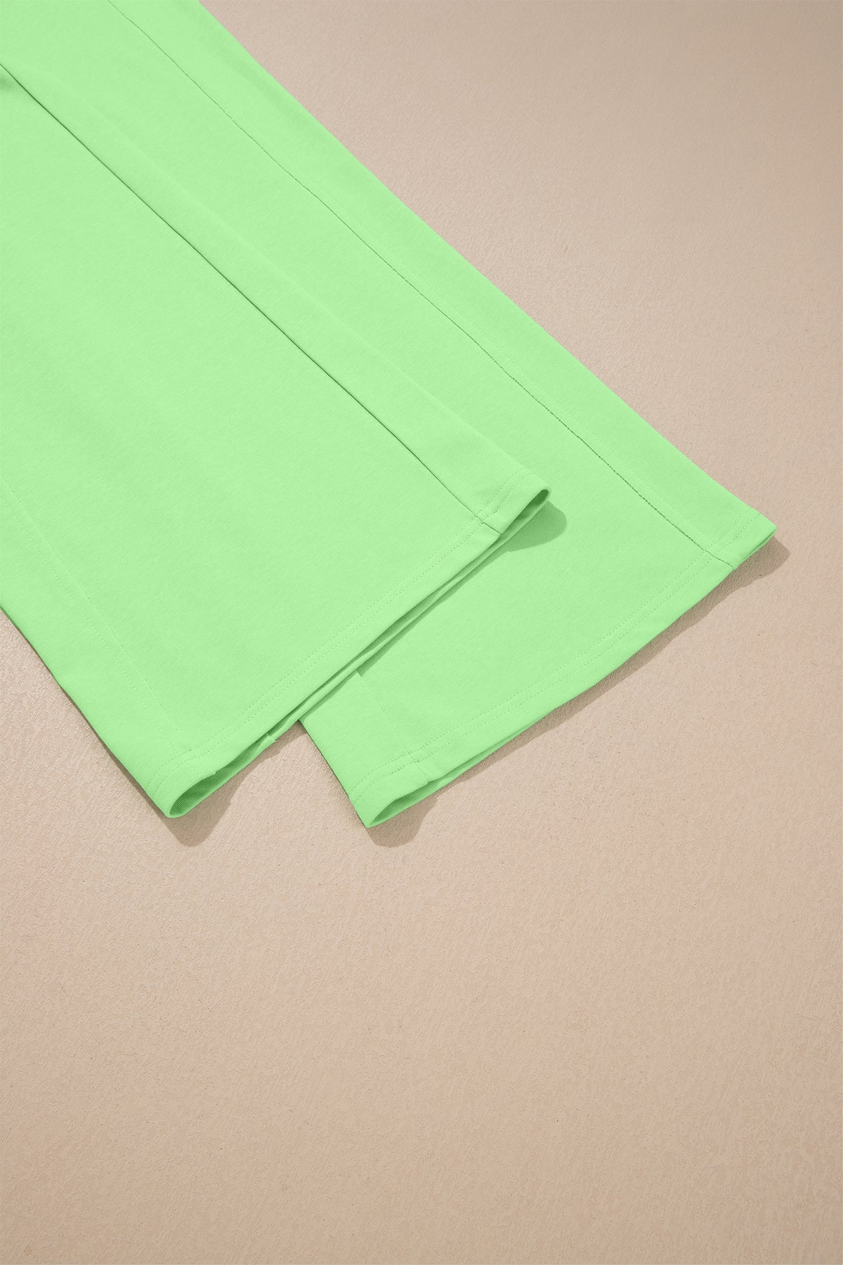 Green Solid Cover Oversize Tee Pocketed Casual Pants 2pcs Outfit-Two Piece Sets/Pant Sets-[Adult]-[Female]-2022 Online Blue Zone Planet