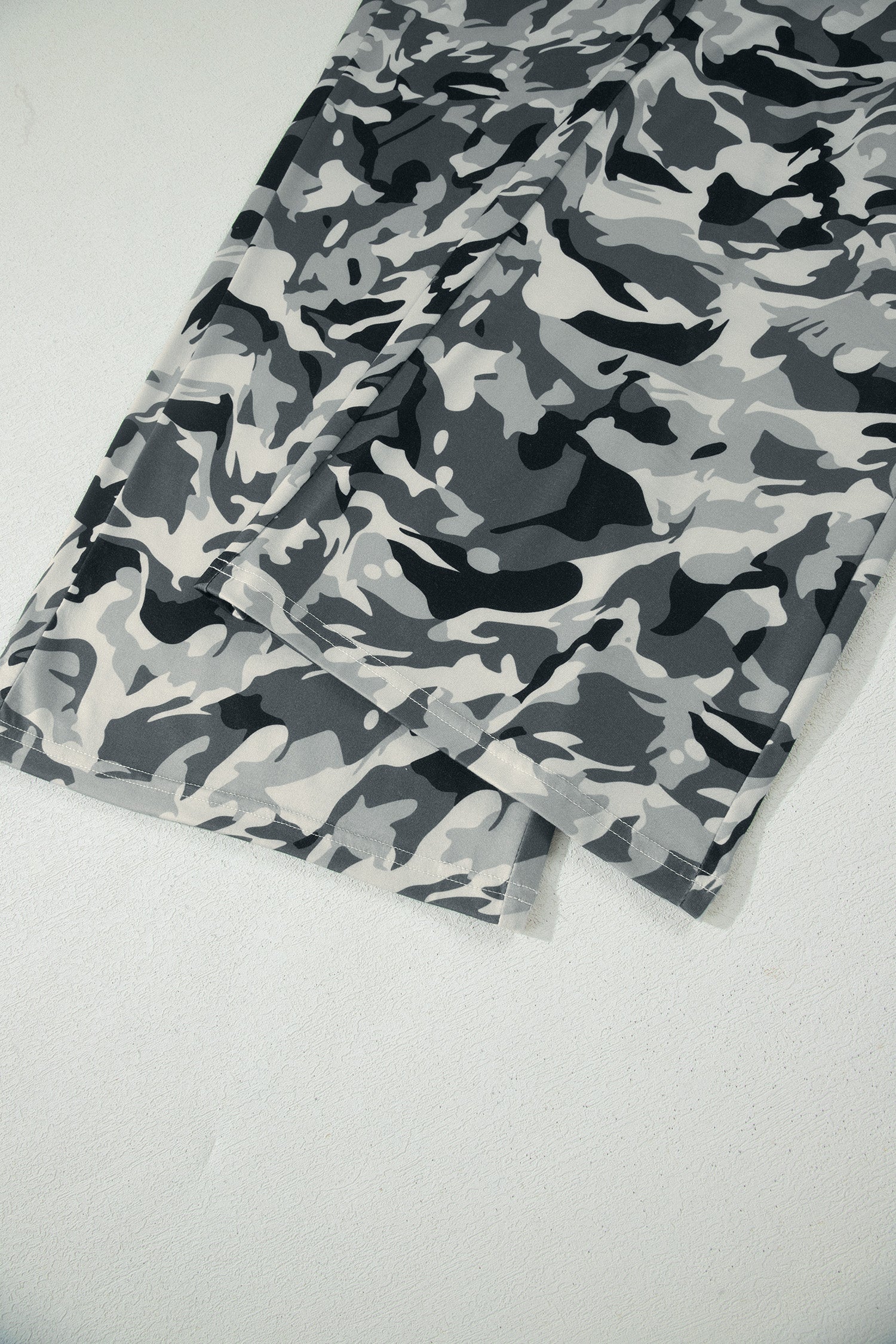 Green Camouflage Print Drawstring Casual Pants-Bottoms/Pants & Culotte-[Adult]-[Female]-2022 Online Blue Zone Planet