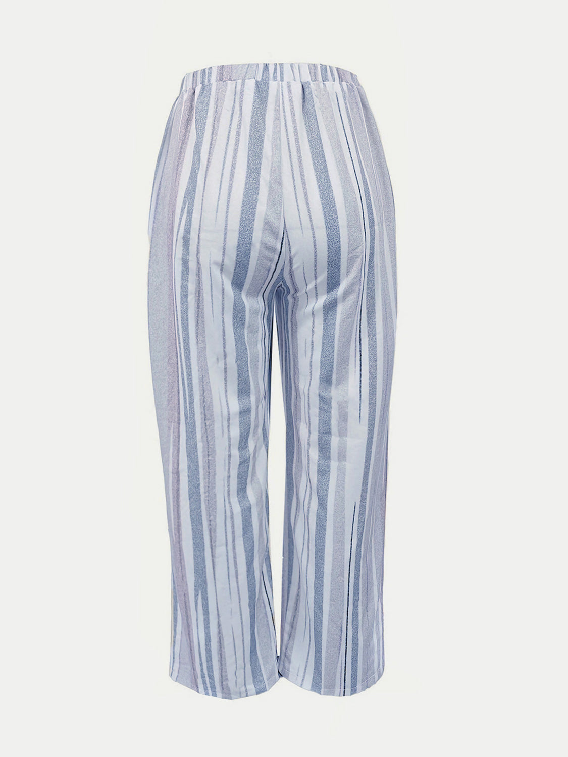 Blue Zone Planet | Striped Pants with Pockets-BOTTOMS SIZES SMALL MEDIUM LARGE-[Adult]-[Female]-2022 Online Blue Zone Planet