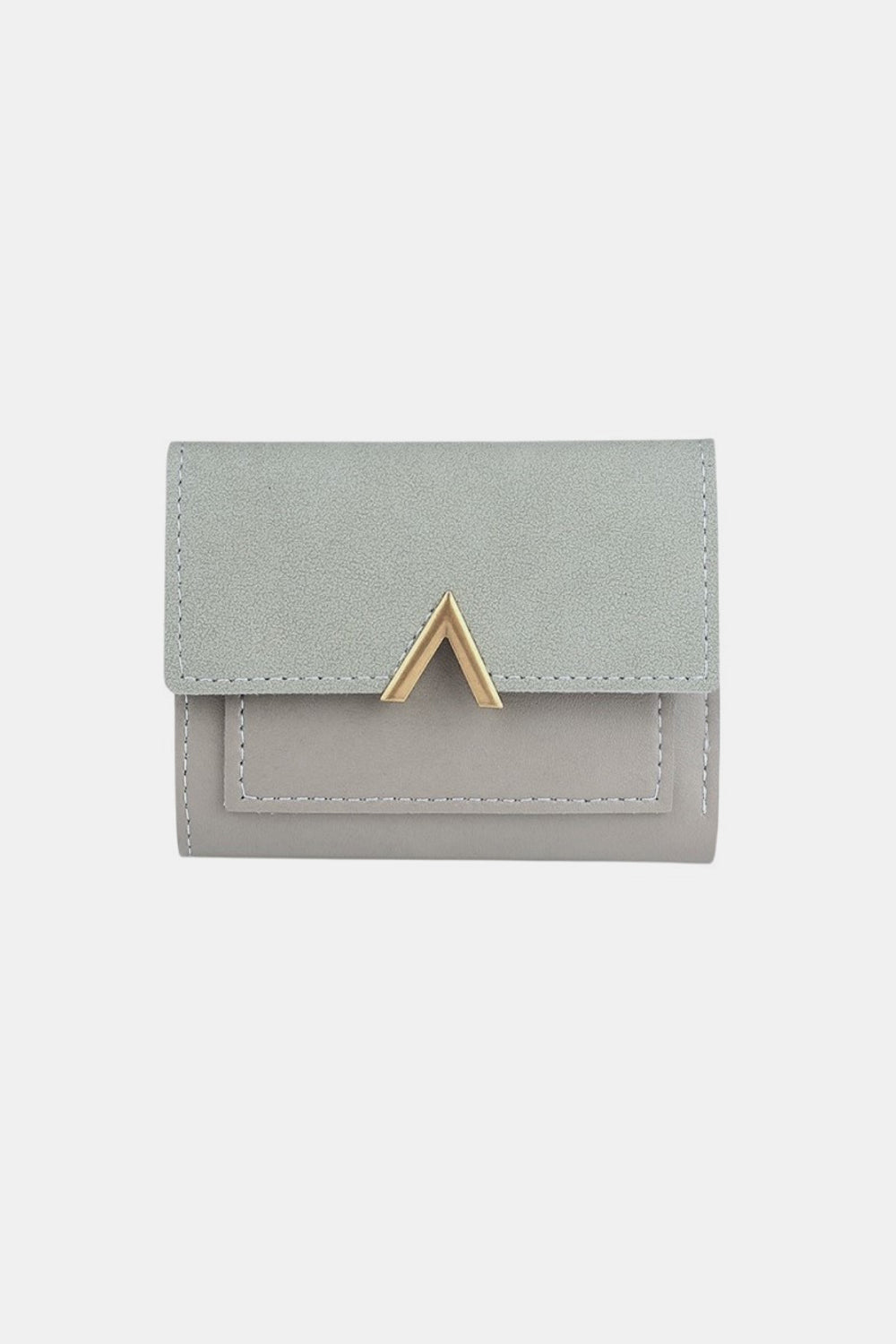 Blue Zone Planet | Zenana Compact Trifold Wallet-TOPS / DRESSES-[Adult]-[Female]-Grey-One Size-2022 Online Blue Zone Planet