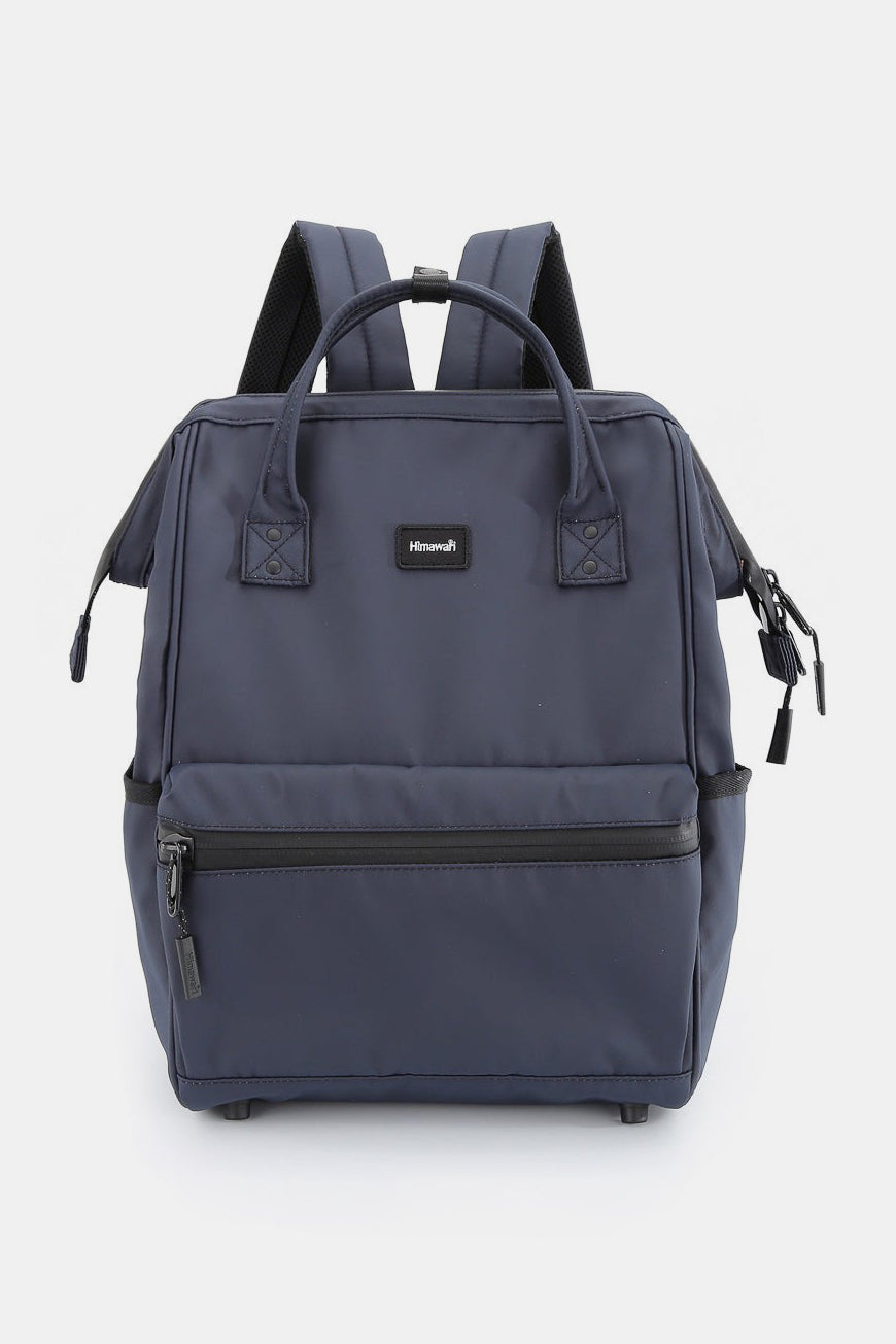 Himawari Waterproof Backpack Bag with External USB Port-BACKPACKS-[Adult]-[Female]-Navy-One Size-2022 Online Blue Zone Planet