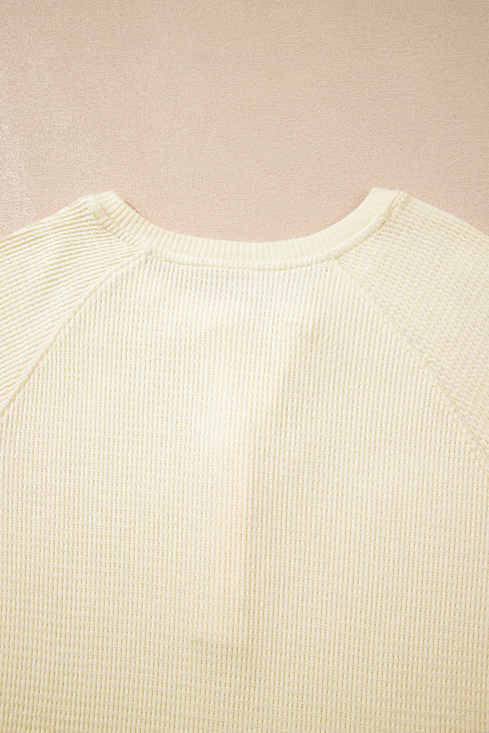 Oatmeal Textured Knit Half Buttons Henley Top-Tops/Long Sleeve Tops-[Adult]-[Female]-2022 Online Blue Zone Planet