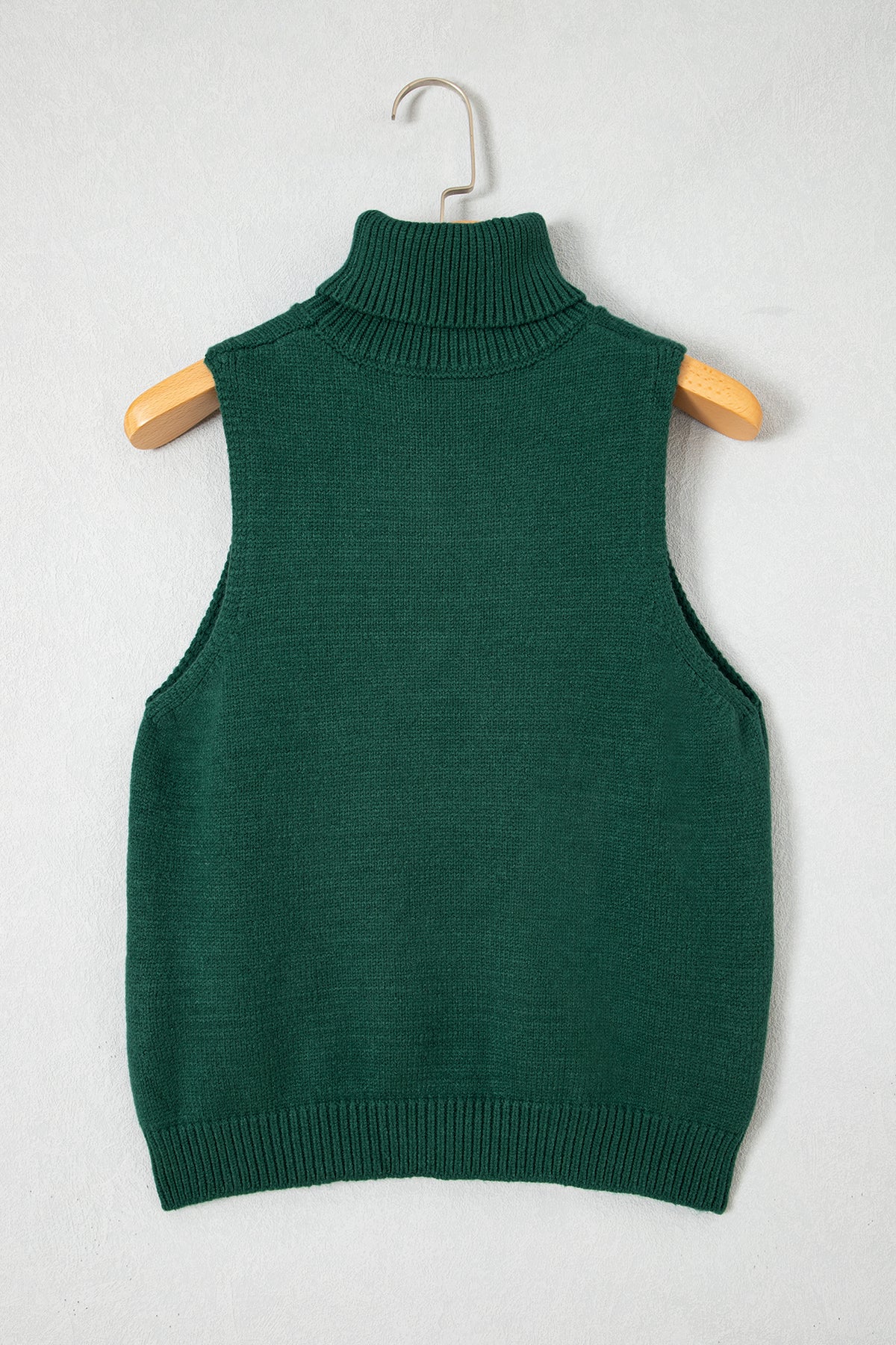 Evergreen High Neck Sleeveless Embroidered Knit Sweater Vest-TOPS / DRESSES-[Adult]-[Female]-2022 Online Blue Zone Planet