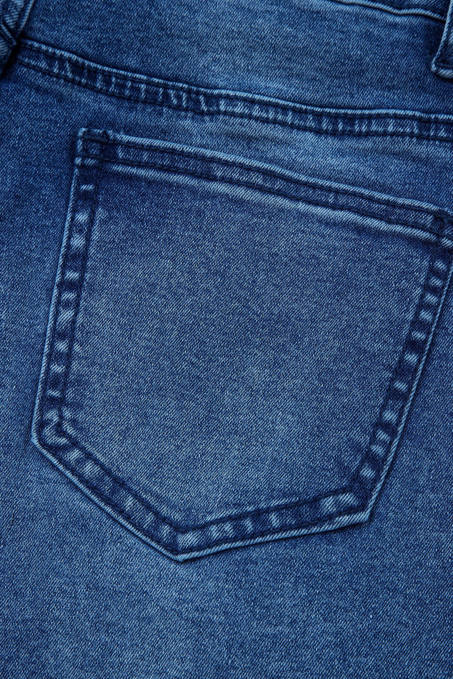 Sail Blue Frayed Cropped Straight Jeans-Bottoms/Jeans-[Adult]-[Female]-2022 Online Blue Zone Planet
