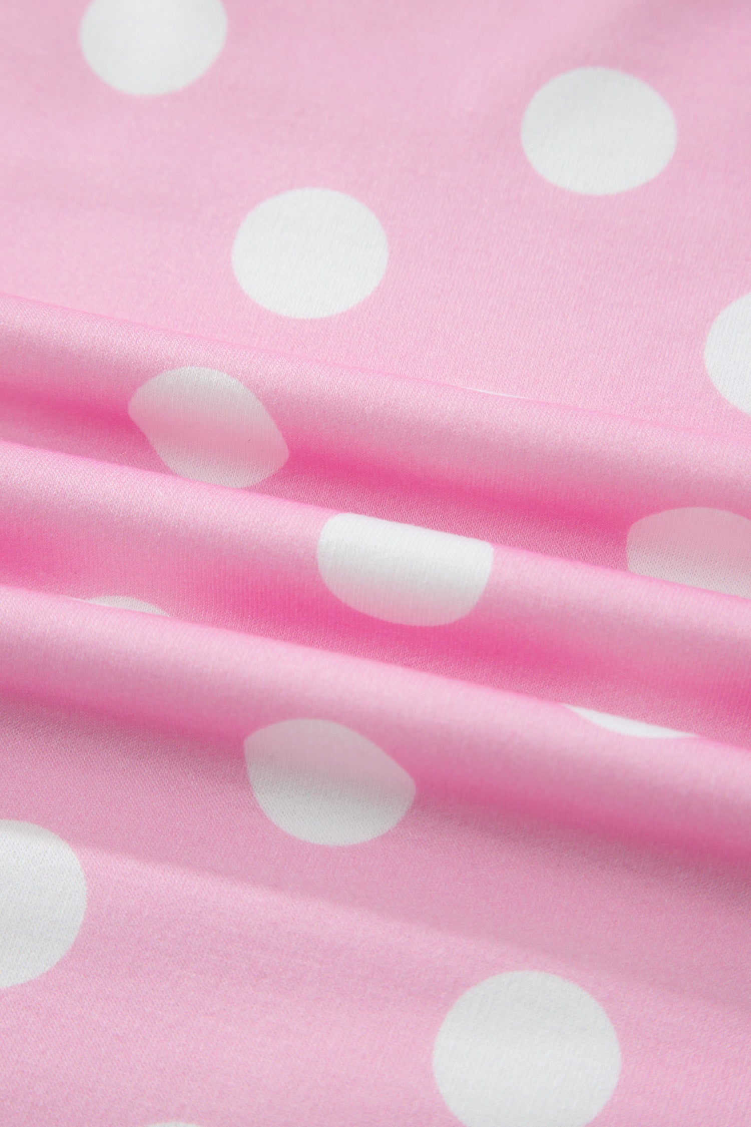 Pink Polka Dot Contrast Edge Casual Short Set-Two Piece Sets/Short Sets-[Adult]-[Female]-2022 Online Blue Zone Planet