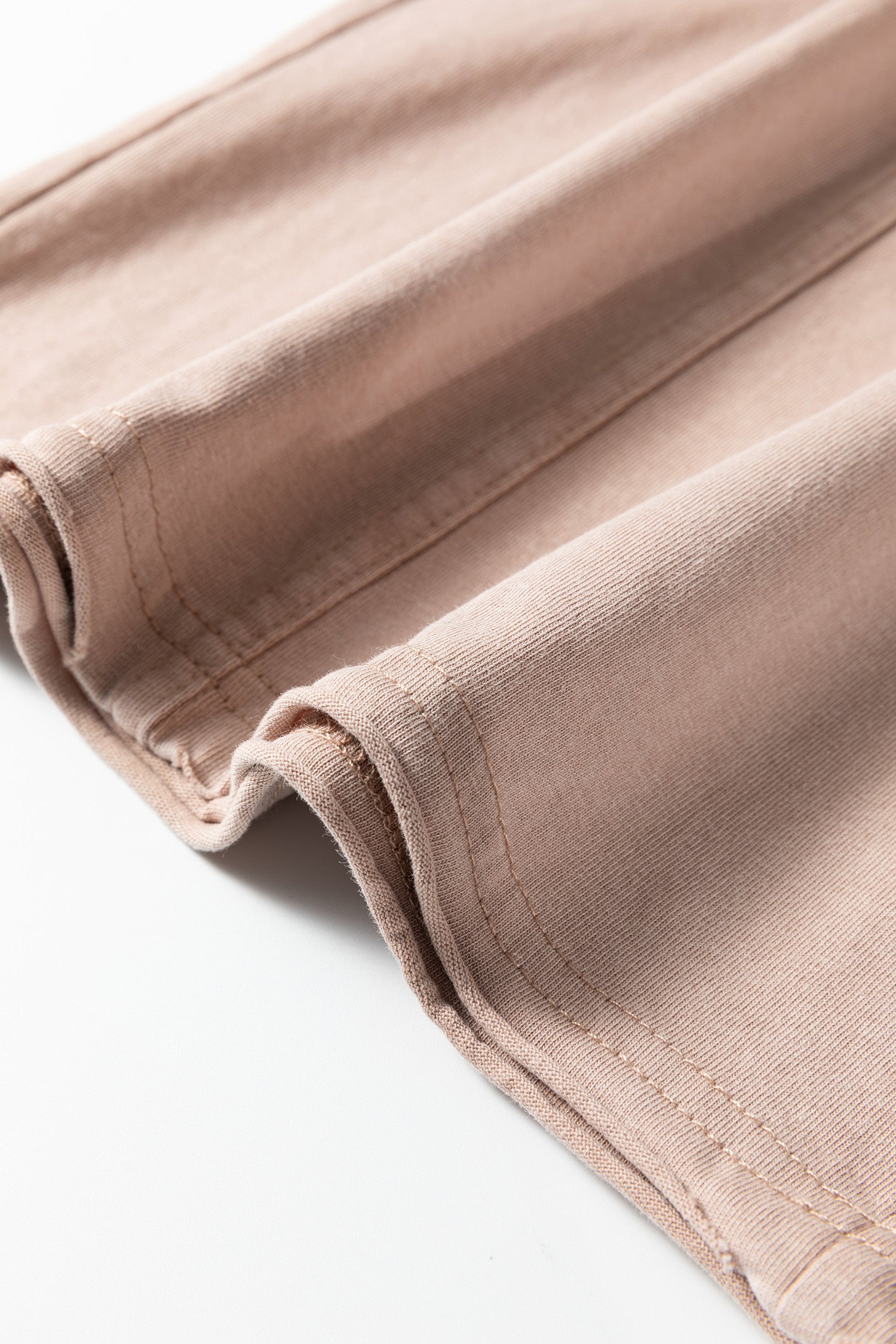 Smoke Gray Solid Color Mineral Wash Piping Trim Pocketed Wide Leg Pants-Bottoms/Pants & Culotte-[Adult]-[Female]-2022 Online Blue Zone Planet