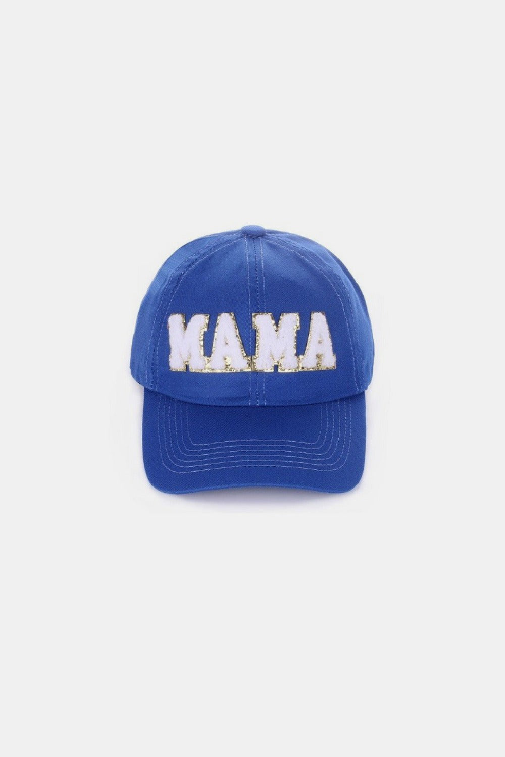 Blue Zone Planet | MAMA Chenille Patch Baseball Cap-HATS-[Adult]-[Female]-Classic Blue-One Size-2022 Online Blue Zone Planet