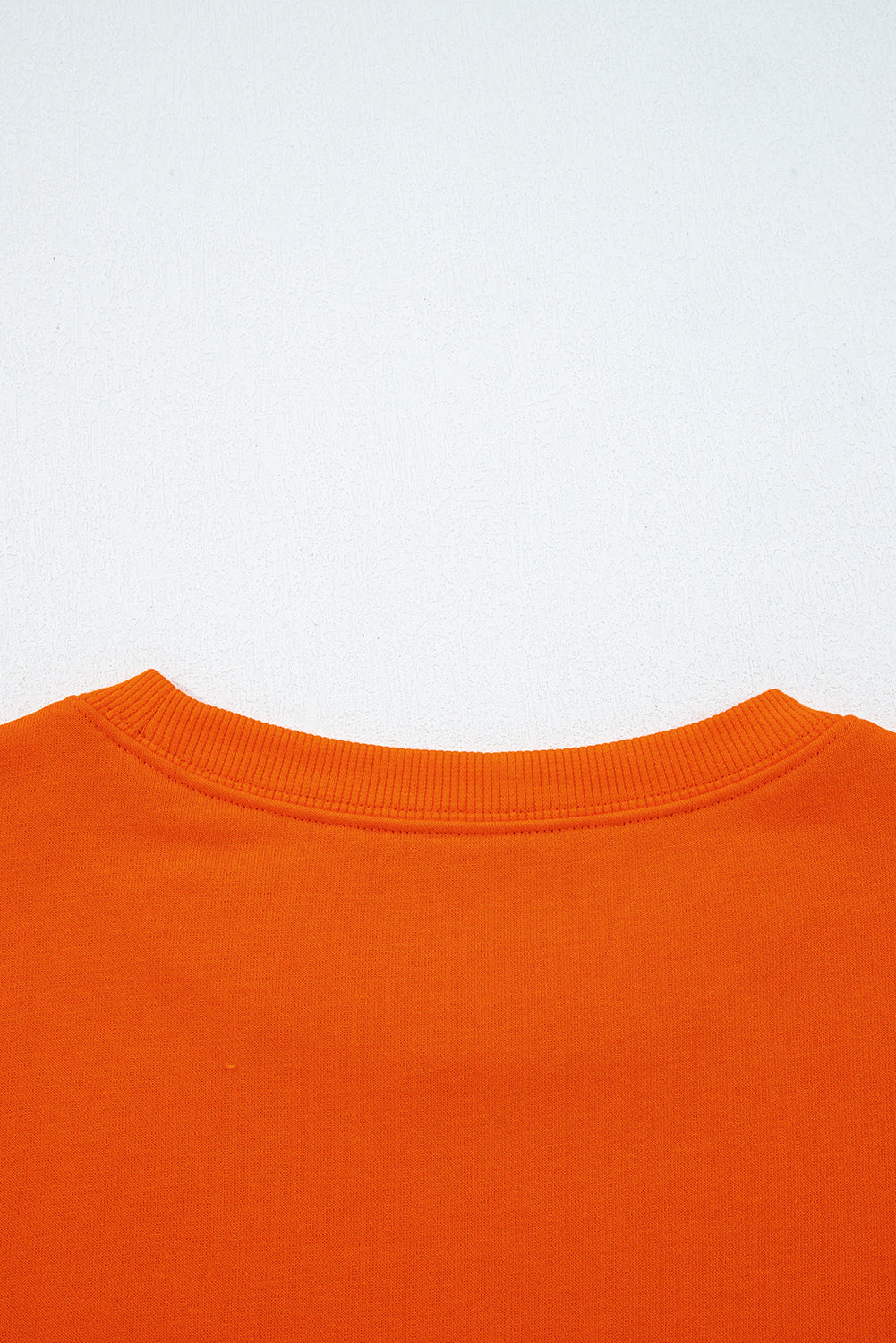 Orange Varsity Striped Sleeve Drop Shoulder Sweatshirt and Short Set-Two Piece Sets/Short Sets-[Adult]-[Female]-2022 Online Blue Zone Planet