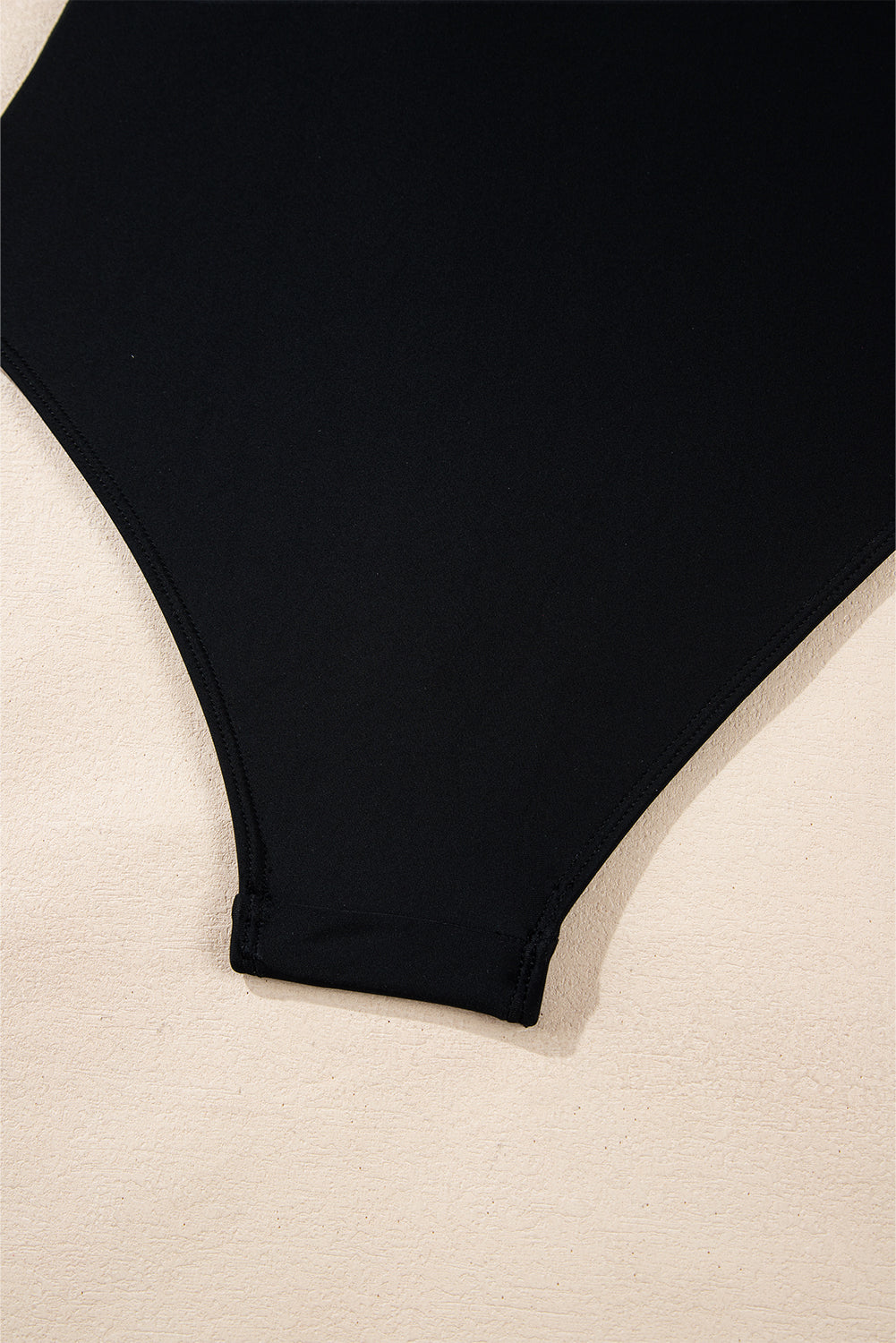 Black Colorblock Edge Belted One Piece Swimsuit-One-Piece-[Adult]-[Female]-2022 Online Blue Zone Planet