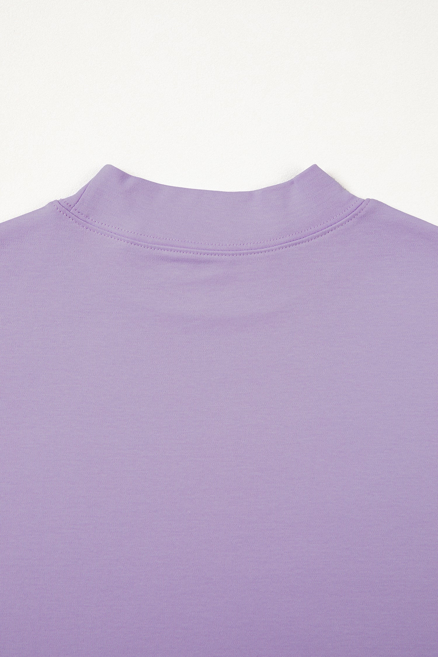 Pink Solid Color High Neck Oversize Tee-Tops/Tops & Tees-[Adult]-[Female]-2022 Online Blue Zone Planet