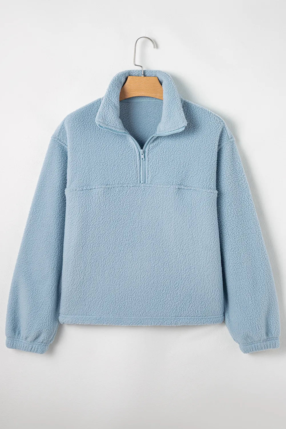 Half Zip Long Sleeve Sweatshirt-TOPS / DRESSES-[Adult]-[Female]-2022 Online Blue Zone Planet