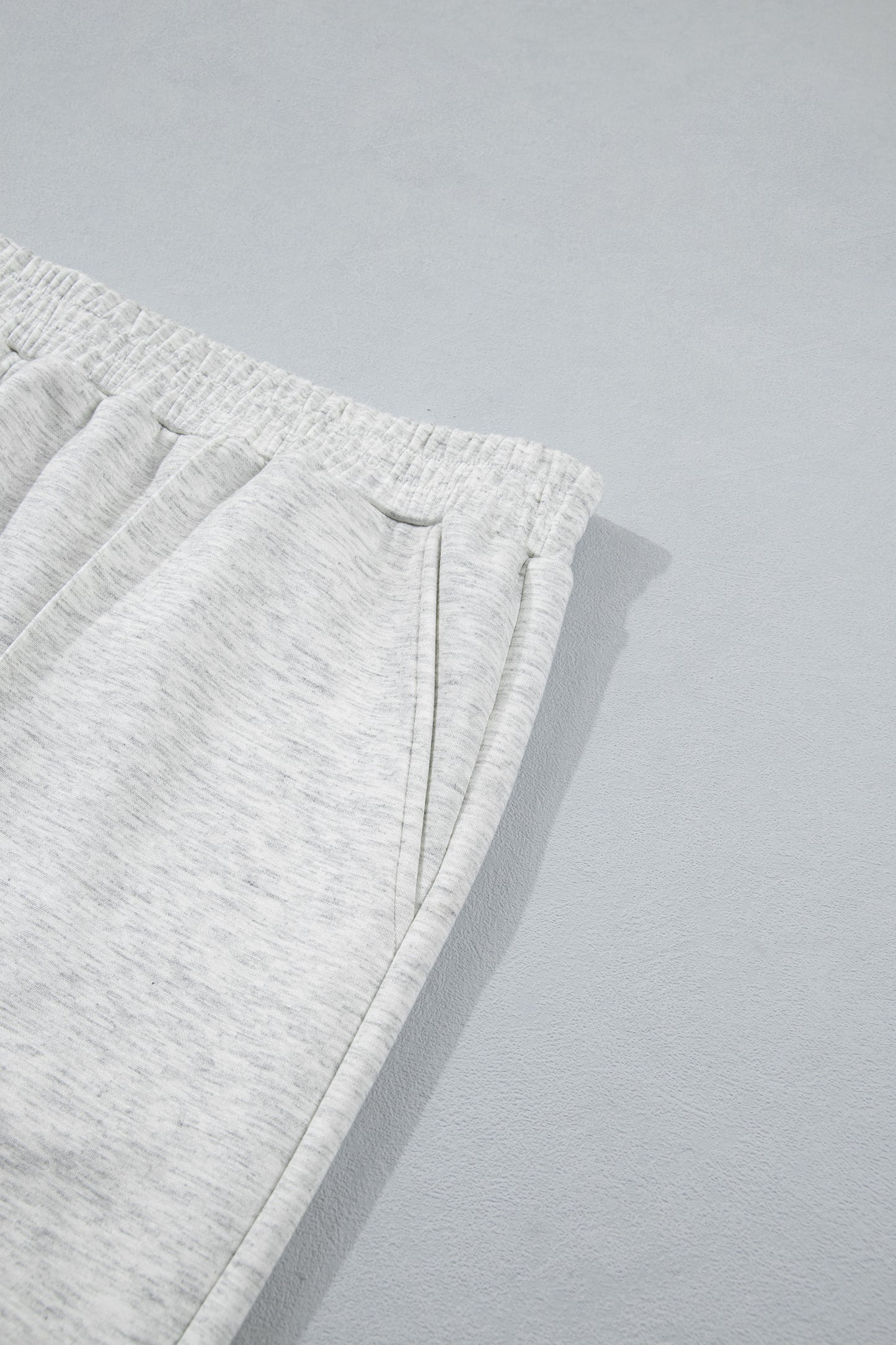 Light Grey Half Zip Polo Tee Loose Pants Plus Size 2pcs Outfit-Plus Size/Plus Size Loungewear-[Adult]-[Female]-2022 Online Blue Zone Planet