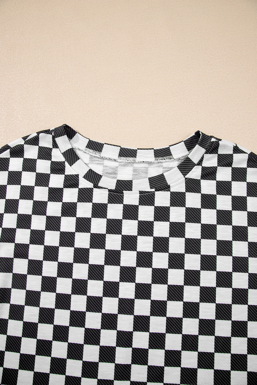 Black Checkerboard T Shirt And High Waist Skorts 2 Piece Outfit-Two Piece Sets/Short Sets-[Adult]-[Female]-2022 Online Blue Zone Planet