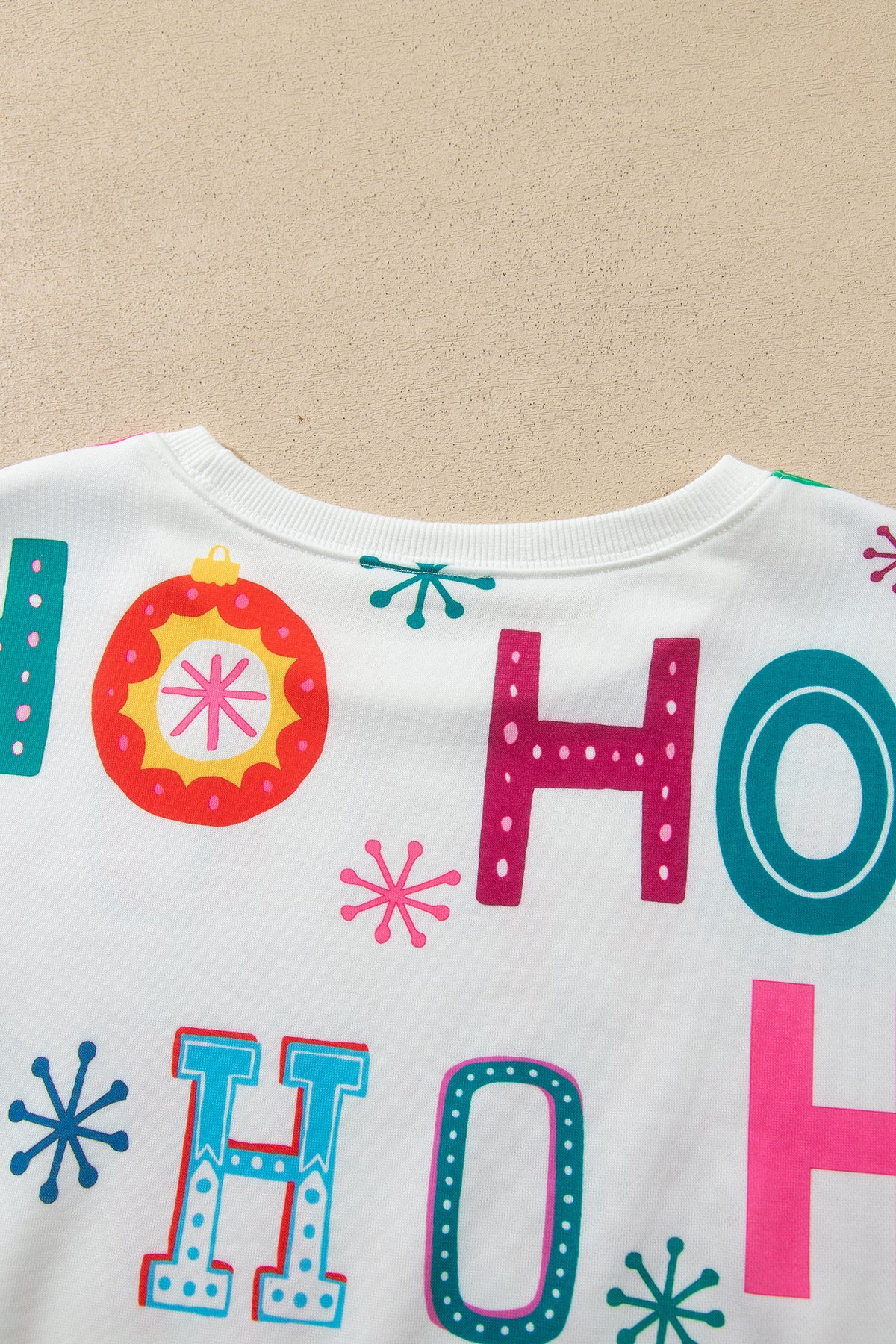 Multicolour Ho Ho Ho Print Long Sleeve Lounge Set-Loungewear & Sleepwear/Loungewear-[Adult]-[Female]-2022 Online Blue Zone Planet