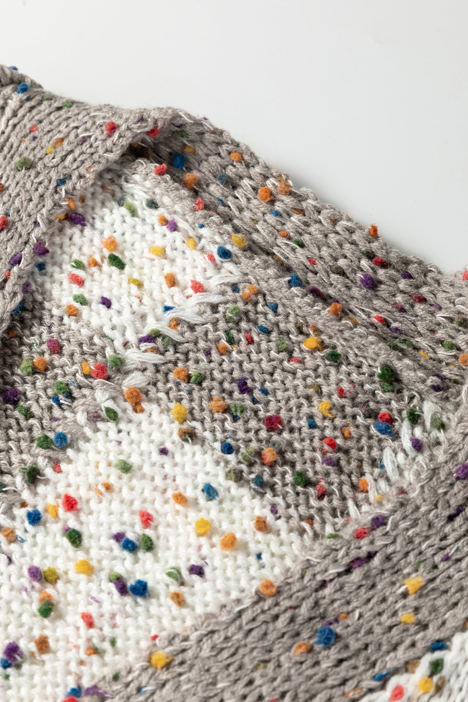 Brown Confetti Dot Checkered Print Open Cardigan with Pockets-Sweaters & Cardigans/Cardigans-[Adult]-[Female]-2022 Online Blue Zone Planet