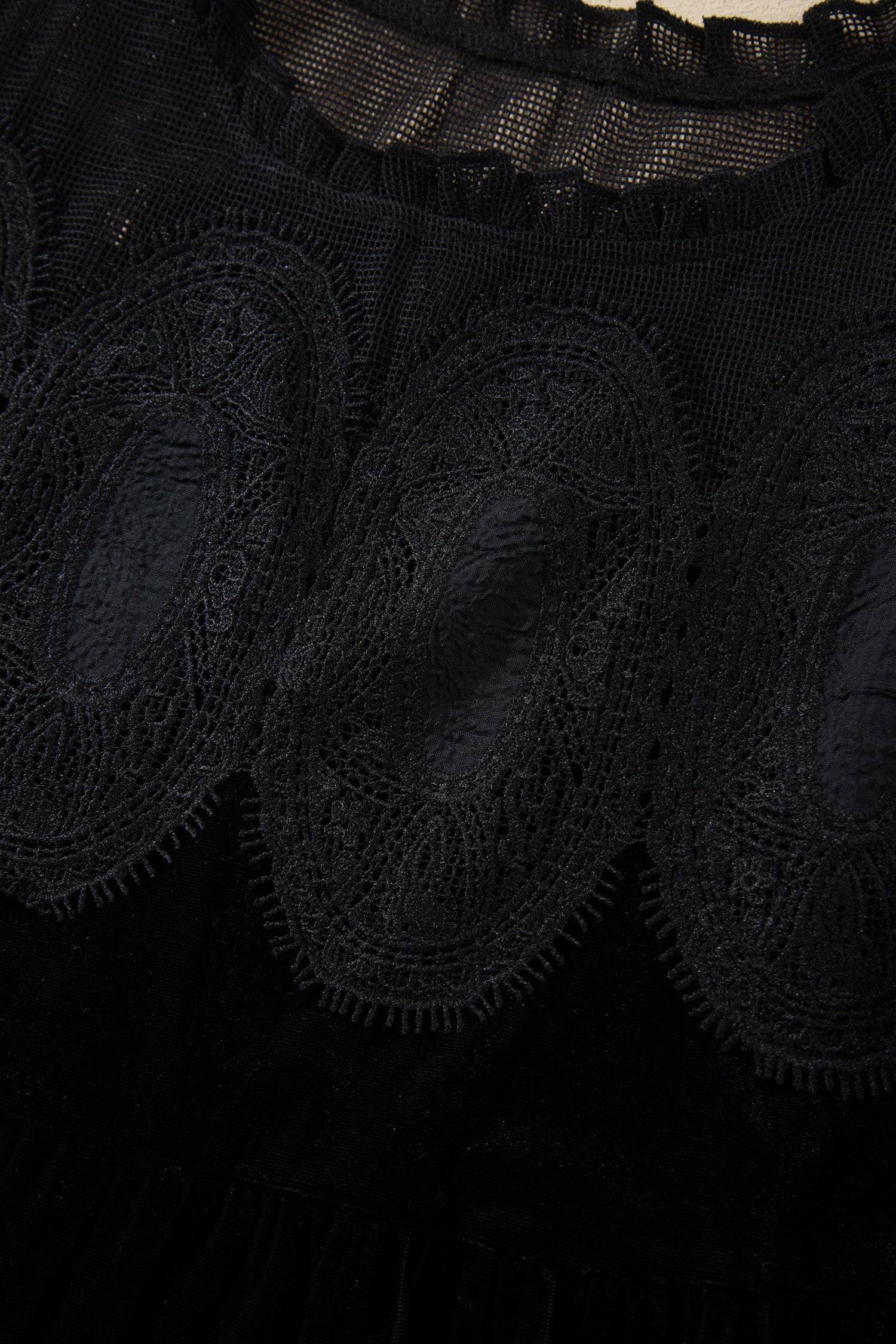Black Embroidered Velvet Short Sleeve Mini Shift Dress-TOPS / DRESSES-[Adult]-[Female]-2022 Online Blue Zone Planet