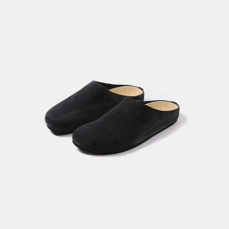 Blue Zone Planet | Suede Round Toe Slip-Ons-SHOES-[Adult]-[Female]-2022 Online Blue Zone Planet