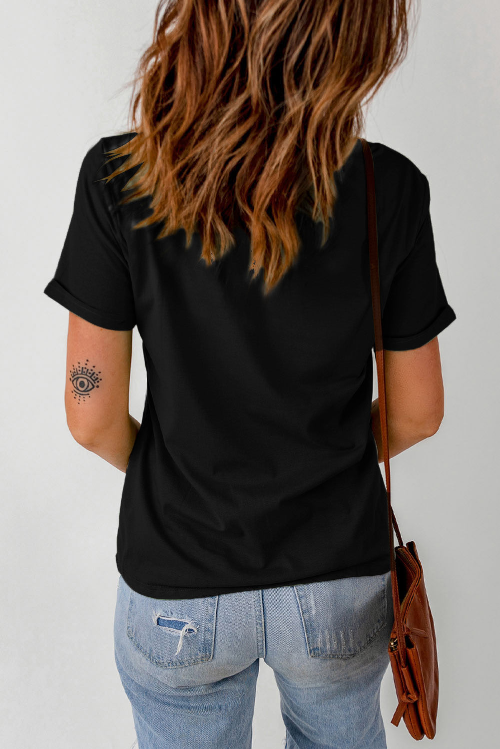 Black Shimmer Easter Eggs Print T-shirt-Graphic/Graphic Tees-[Adult]-[Female]-2022 Online Blue Zone Planet