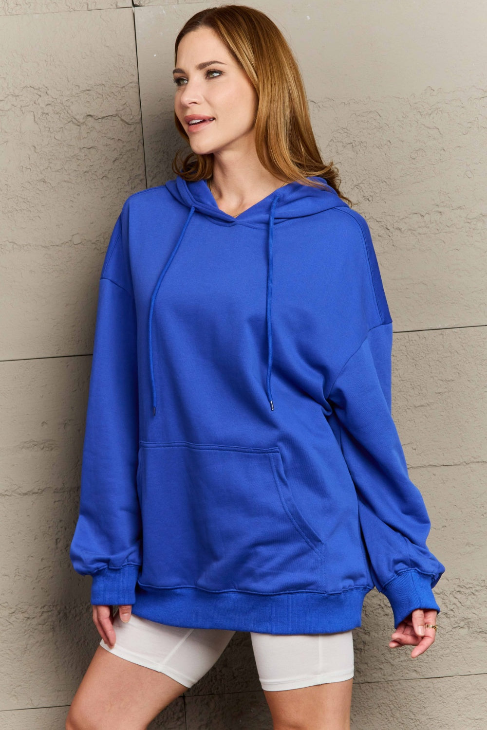 Full Size Drawstring Long Sleeve Hoodie-TOPS / DRESSES-[Adult]-[Female]-2022 Online Blue Zone Planet