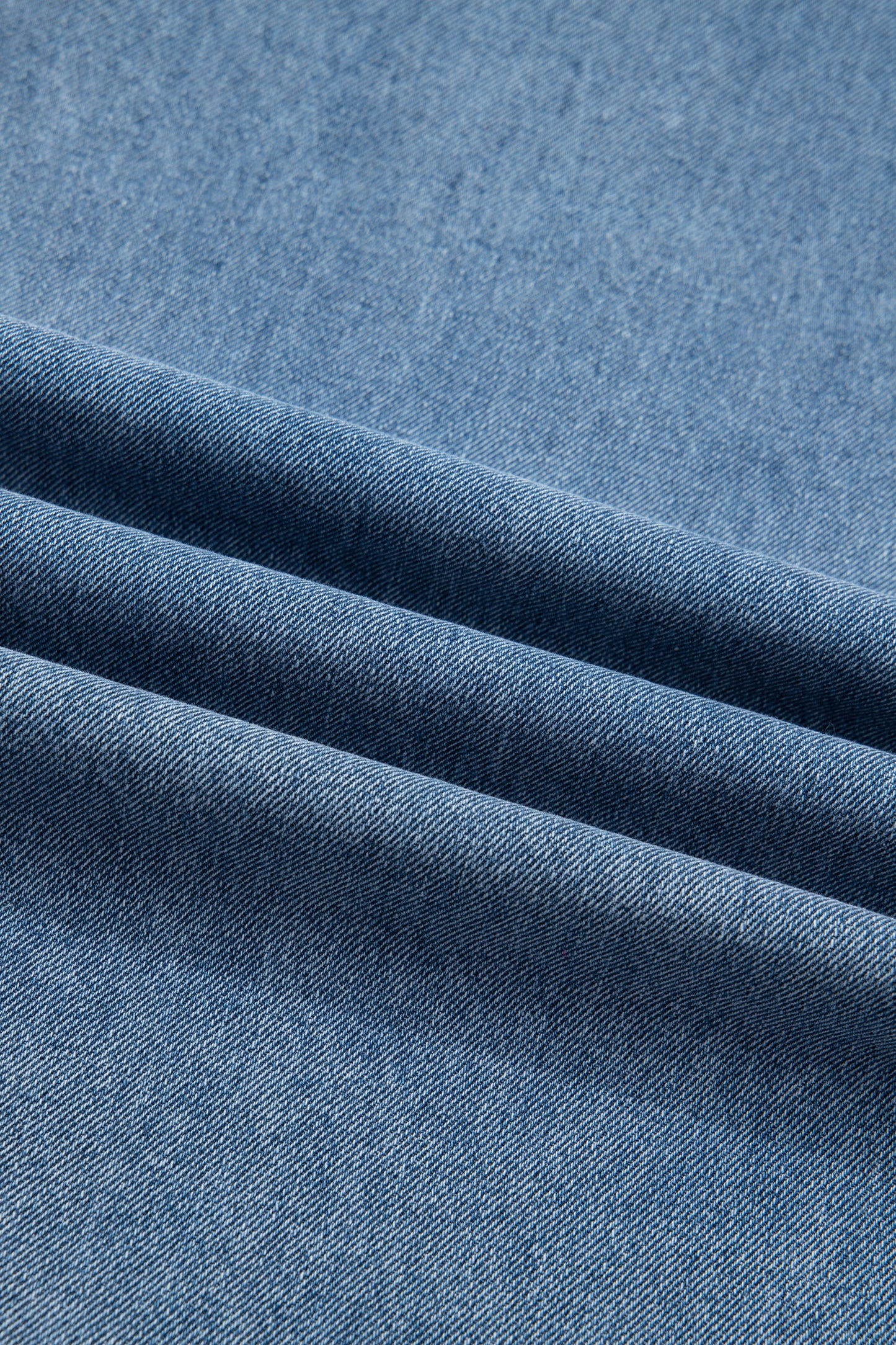 Dusk Blue Pleated Wide Leg Retro Pocketed Denim Jumpsuit-Bottoms/Jumpsuits & Rompers-[Adult]-[Female]-2022 Online Blue Zone Planet