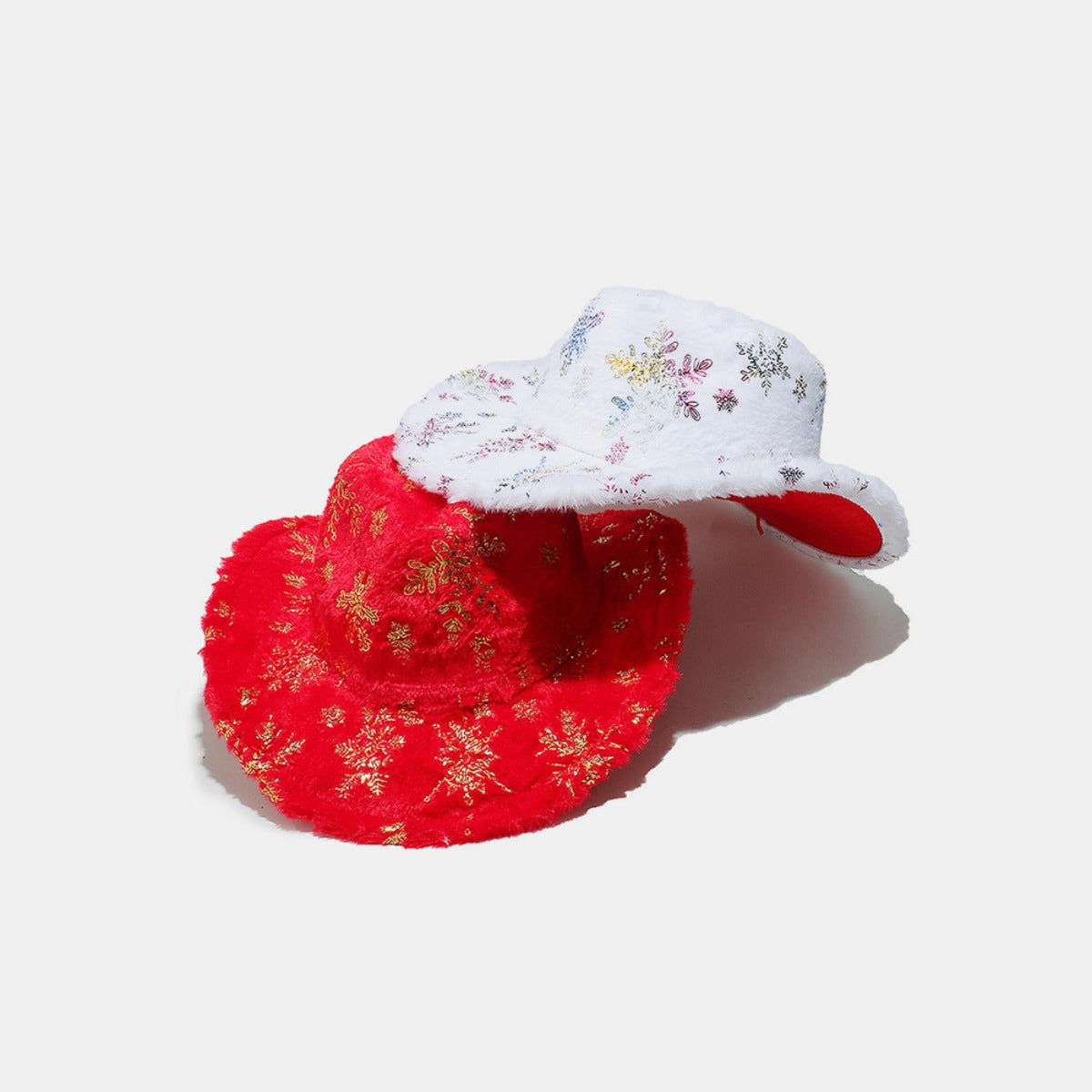 Fuzzy Snowflakes Polyester Hat-HATS-[Adult]-[Female]-2022 Online Blue Zone Planet