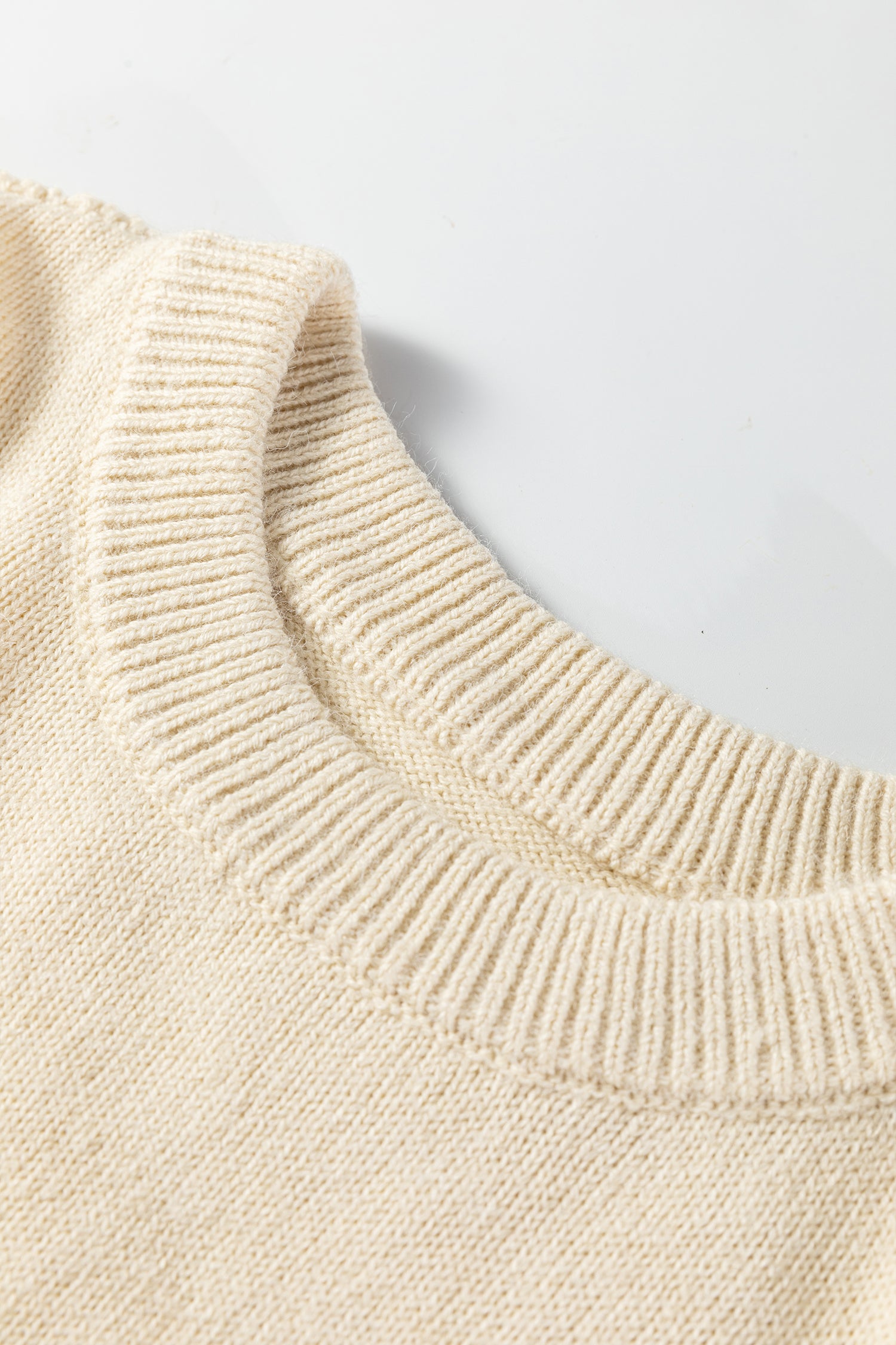 Khaki Stripe Exposed Seam Drop Shoulder Knit Baggy Sweater-TOPS / DRESSES-[Adult]-[Female]-2022 Online Blue Zone Planet