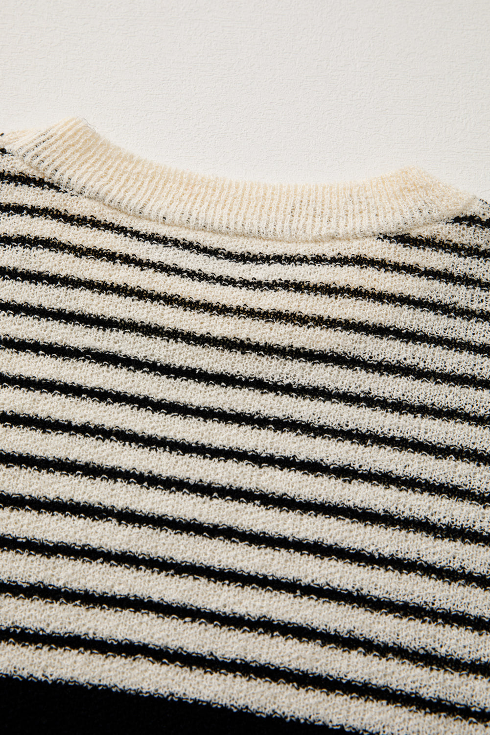 Blue Zone Planet | Black White Striped Sleeveless Knit Top-Knit Tops-[Adult]-[Female]-2022 Online Blue Zone Planet