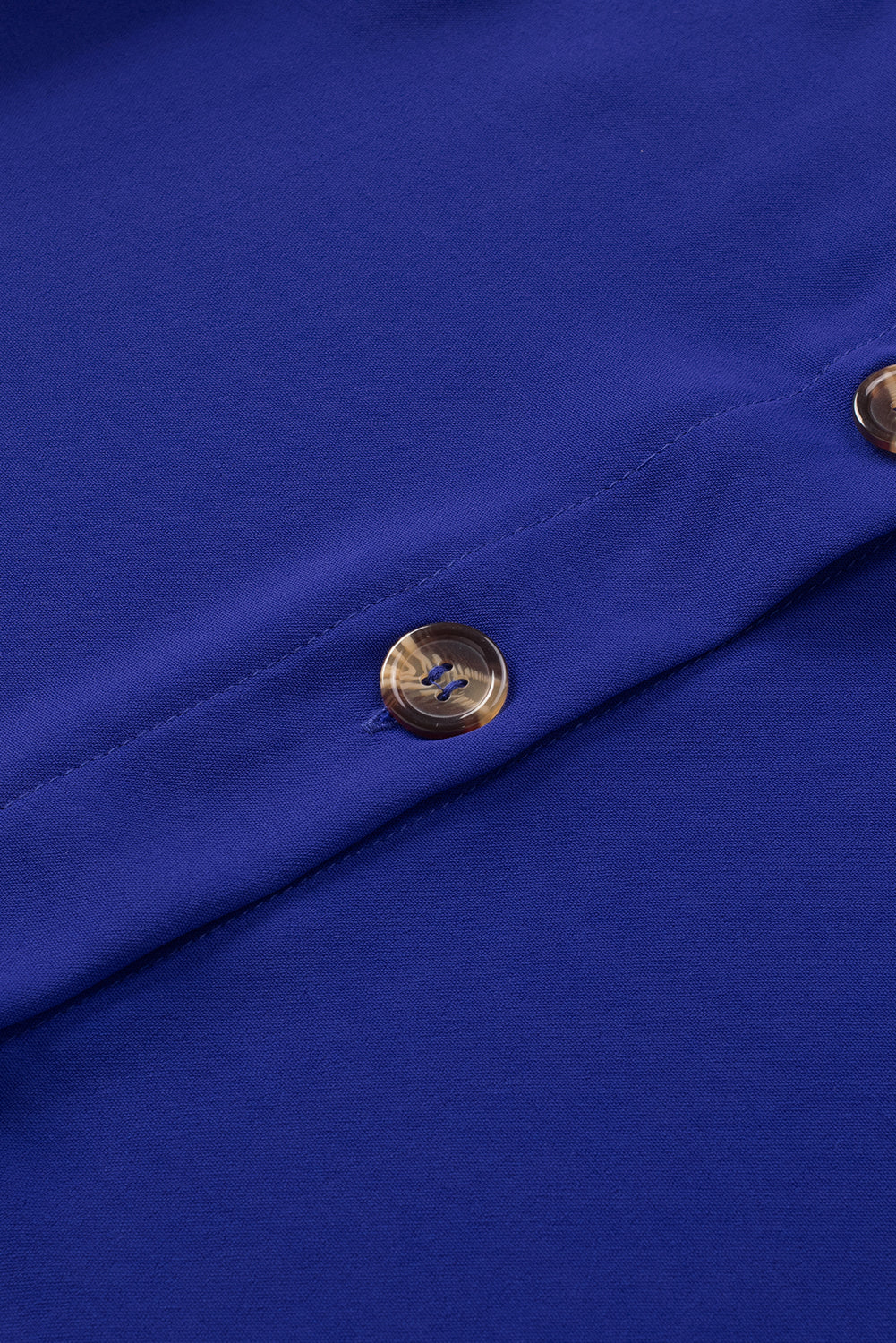 Blue Spaghetti Strap Buttoned Tank Top-Tops/Tank Tops-[Adult]-[Female]-2022 Online Blue Zone Planet