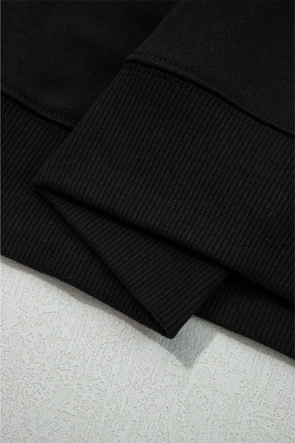 Black Varsity Baseball Bow Graphic Striped Sleeve Baggy Sweatshirt-Tops/Sweatshirts & Hoodies-[Adult]-[Female]-2022 Online Blue Zone Planet