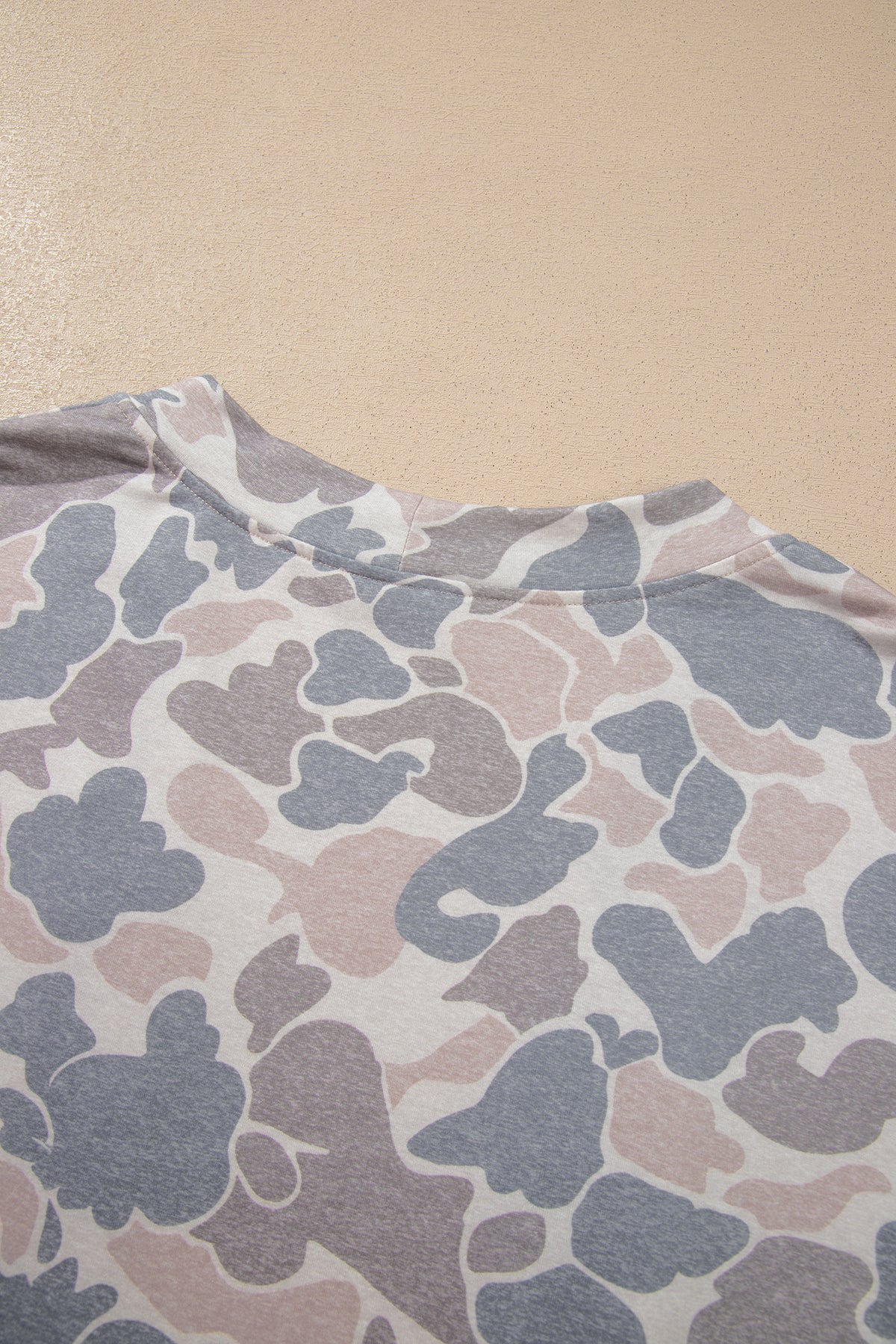 Multicolour Camouflage Print Long Sleeve Open Front Tunic Cardigan-Sweaters & Cardigans/Cardigans-[Adult]-[Female]-2022 Online Blue Zone Planet