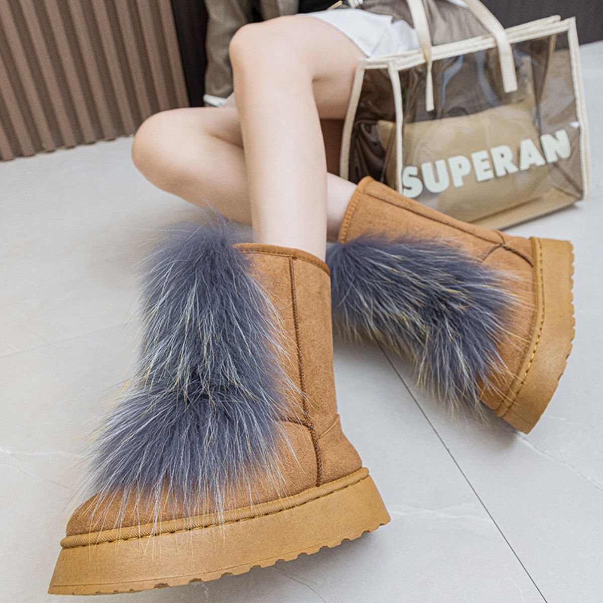 Thermal Suede Platform Boots-SHOES-[Adult]-[Female]-2022 Online Blue Zone Planet