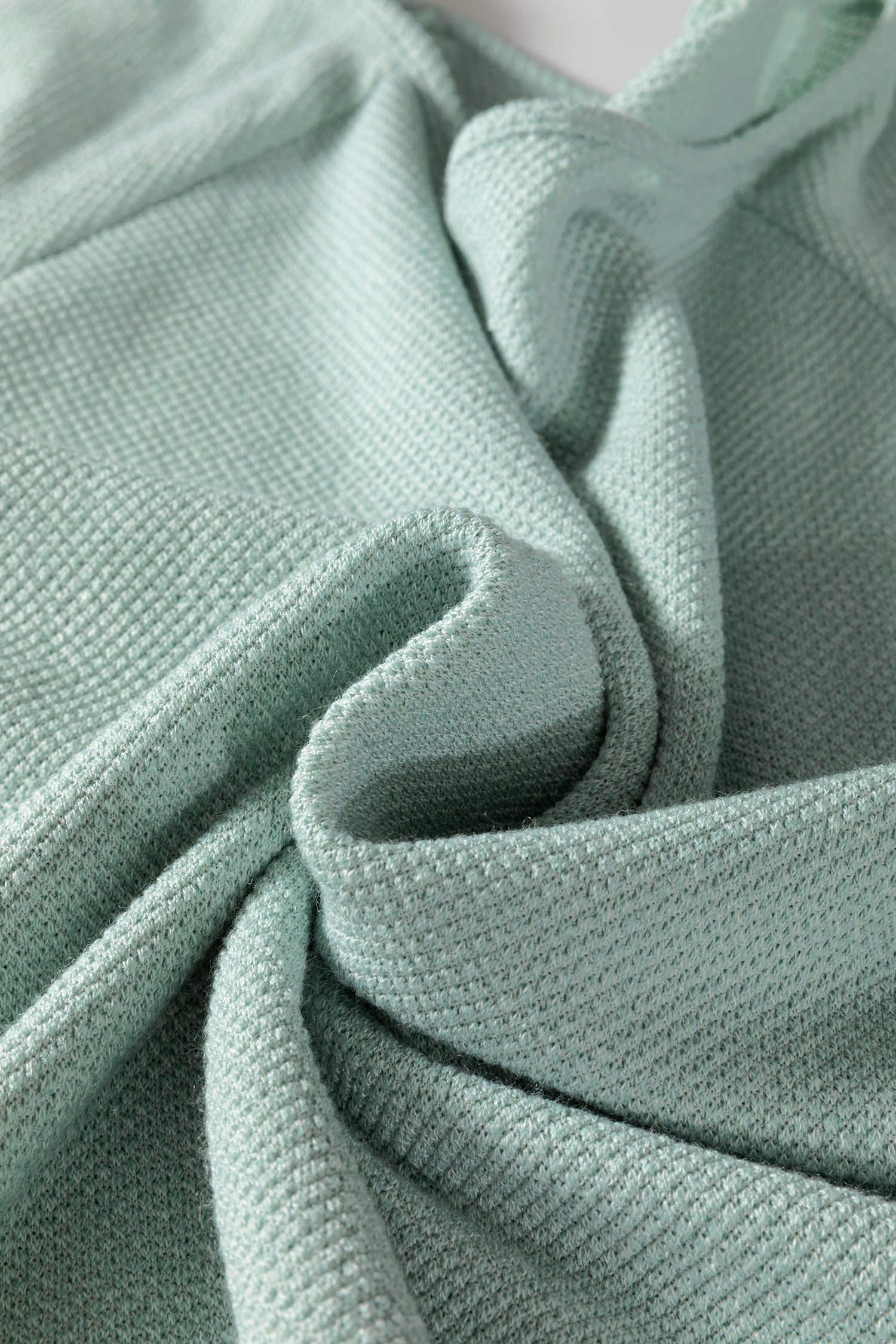 Moonlight Jade Textured Raglan Sleeve Knit Loose Top-Tops/Long Sleeve Tops-[Adult]-[Female]-2022 Online Blue Zone Planet