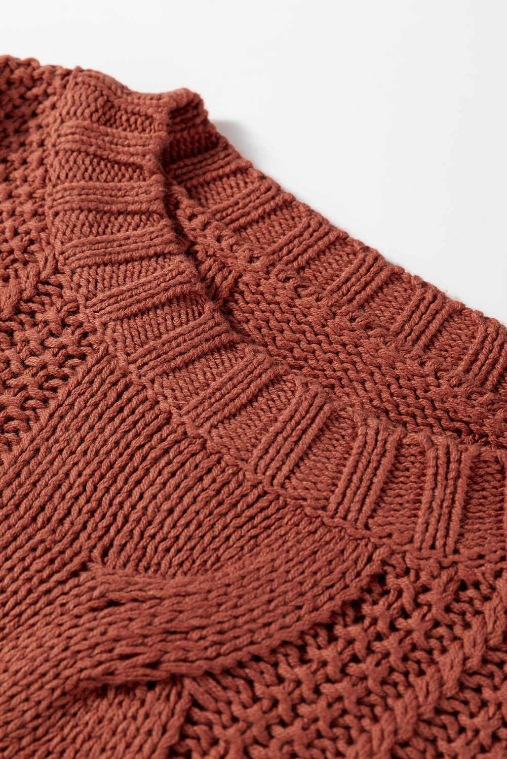 Redwood Burl Chunky Fit Slouchy Textured Knit Sweater-TOPS / DRESSES-[Adult]-[Female]-2022 Online Blue Zone Planet