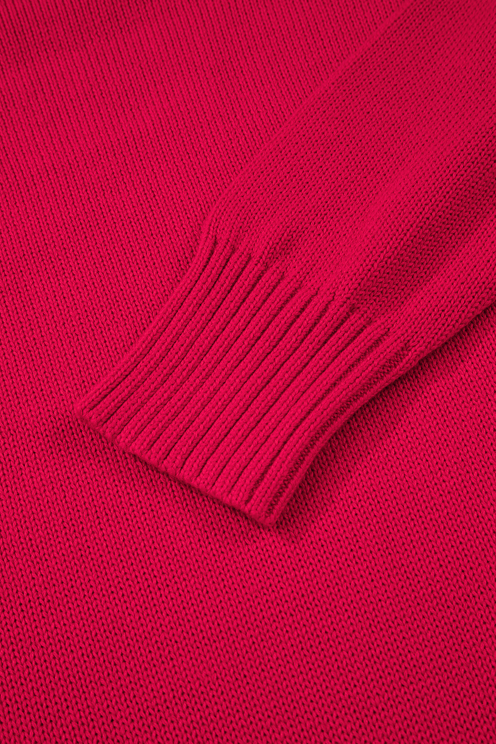 Fiery Red Merry Letter Pattern Christmas Holiday Baggy Sweater-TOPS / DRESSES-[Adult]-[Female]-2022 Online Blue Zone Planet