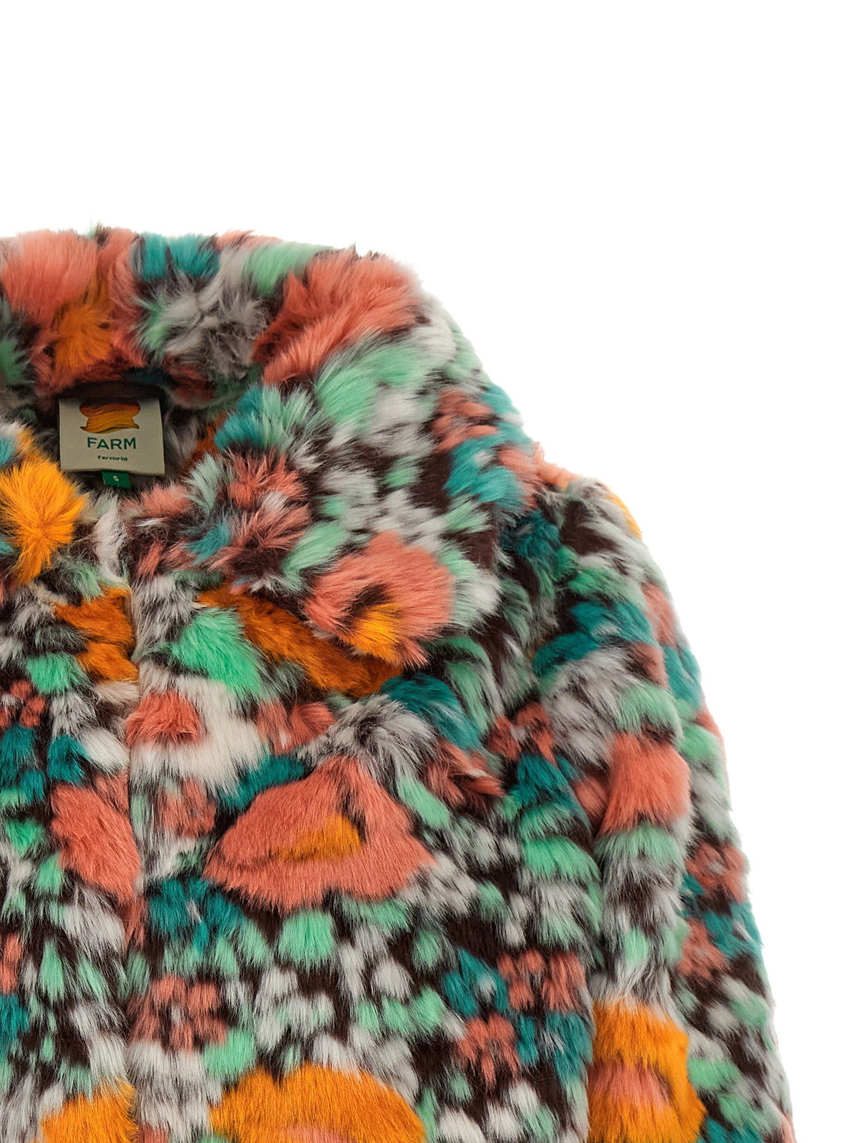 Farm Rio Faux Fur Floral Pattern-Coats-[Adult]-[Female]-2022 Online Blue Zone Planet