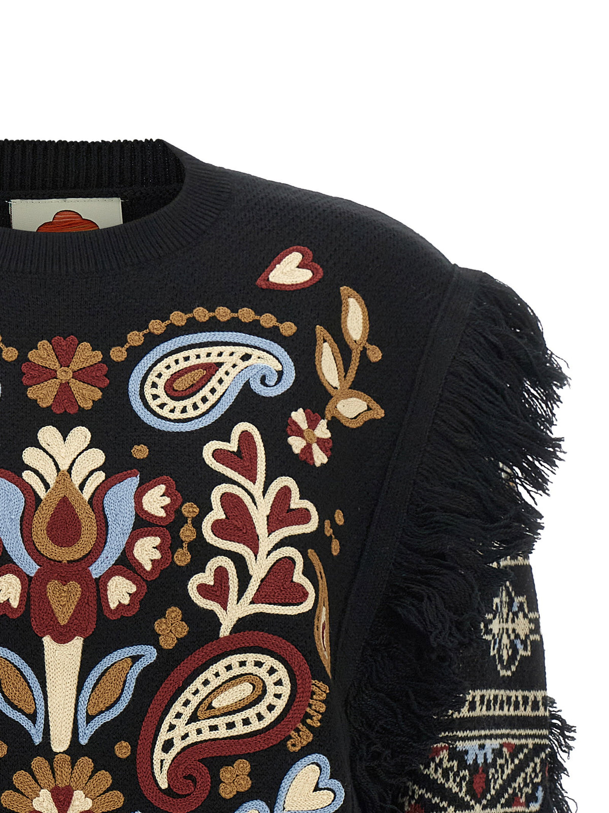 Farm Rio Cornely Embroidery Sweater-TOPS / DRESSES-[Adult]-[Female]-2022 Online Blue Zone Planet