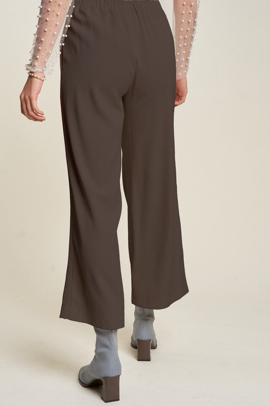 Davi & Dani Wide Leg Mid-Rise Pants-BOTTOM SIZES SMALL MEDIUM LARGE-[Adult]-[Female]-2022 Online Blue Zone Planet