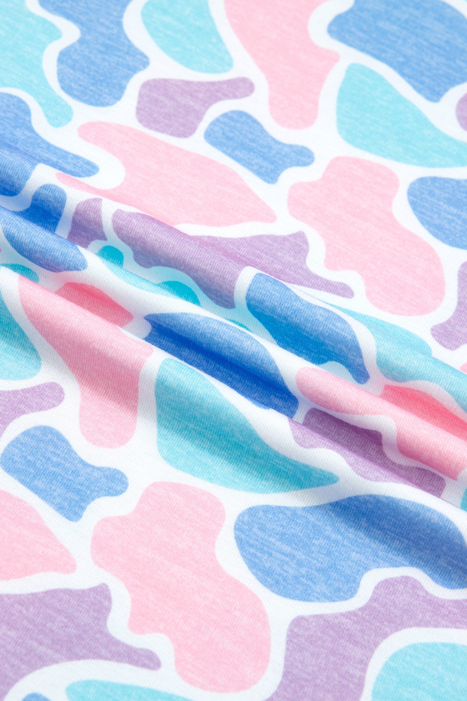 Multicolour Camouflage Print Preppy Fashion Tunic Tee-Tops/Tops & Tees-[Adult]-[Female]-2022 Online Blue Zone Planet