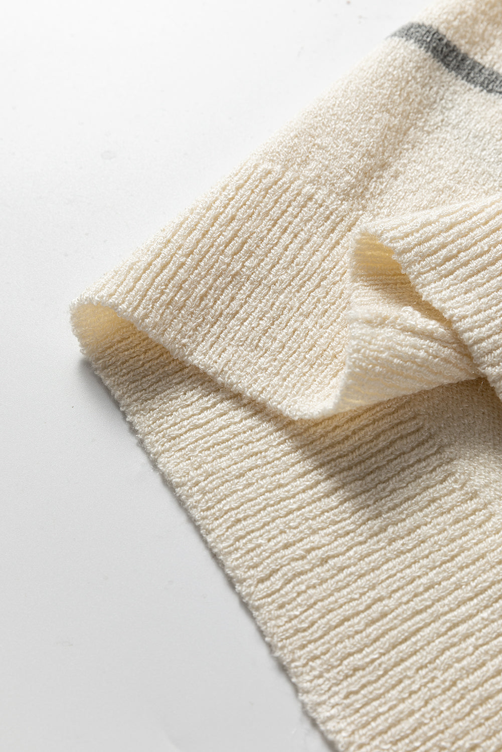 Multicolour Striped Print Button V Neck Sweater Vest-Sweaters & Cardigans/Sweater Vests-[Adult]-[Female]-2022 Online Blue Zone Planet